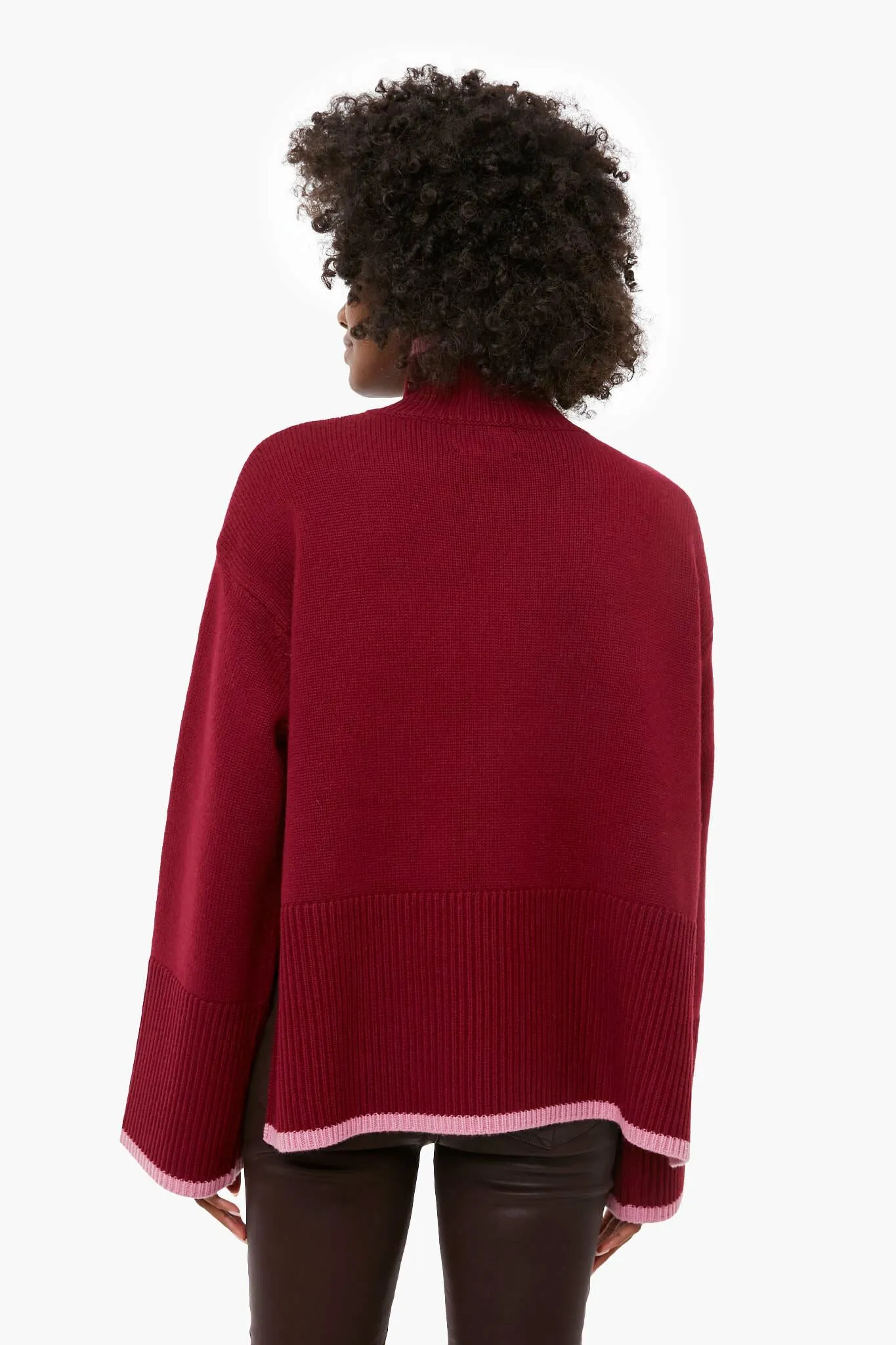 Maroon Larsen Sweater sold by Tuckernuck product image thumbnail 4
