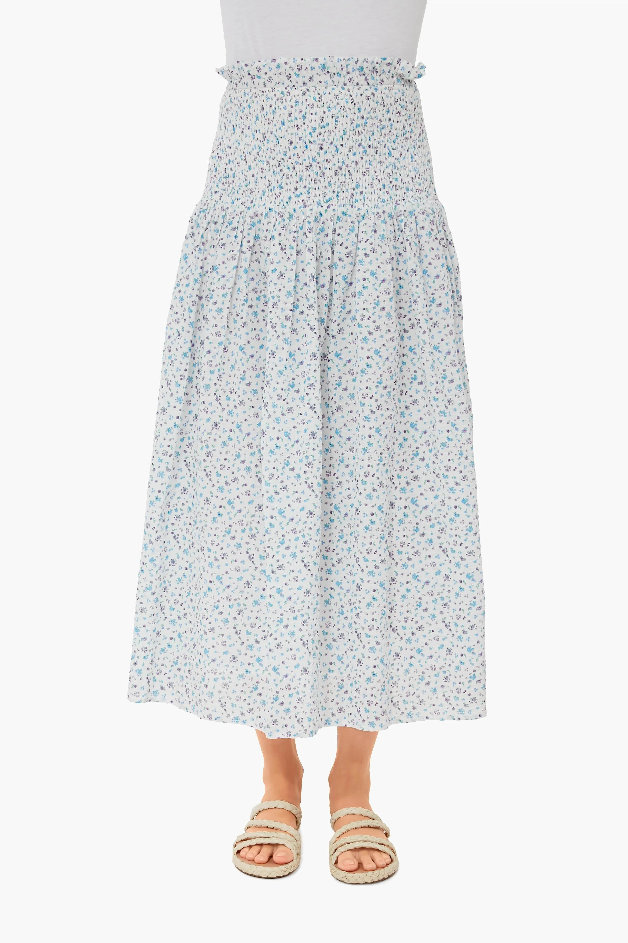 Ditsy Floral Clare Midi Skirt sold by Tuckernuck