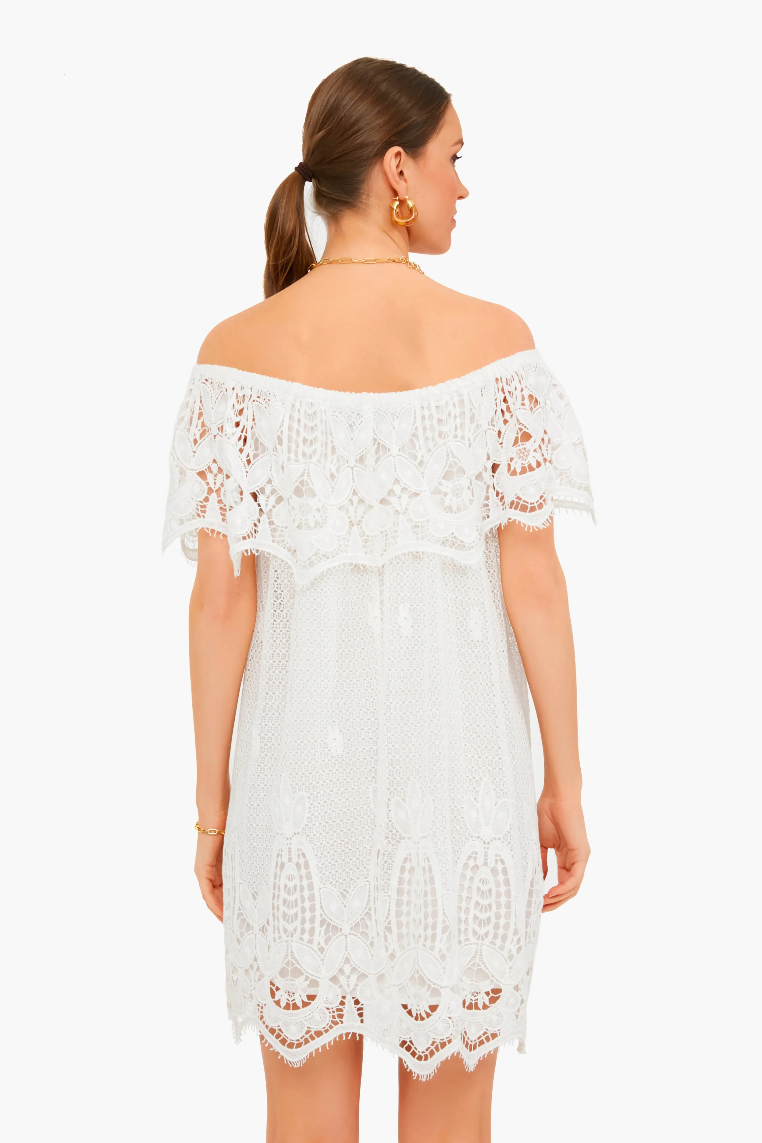 White Lace Avalon Dress sold by Tuckernuck product image thumbnail 4