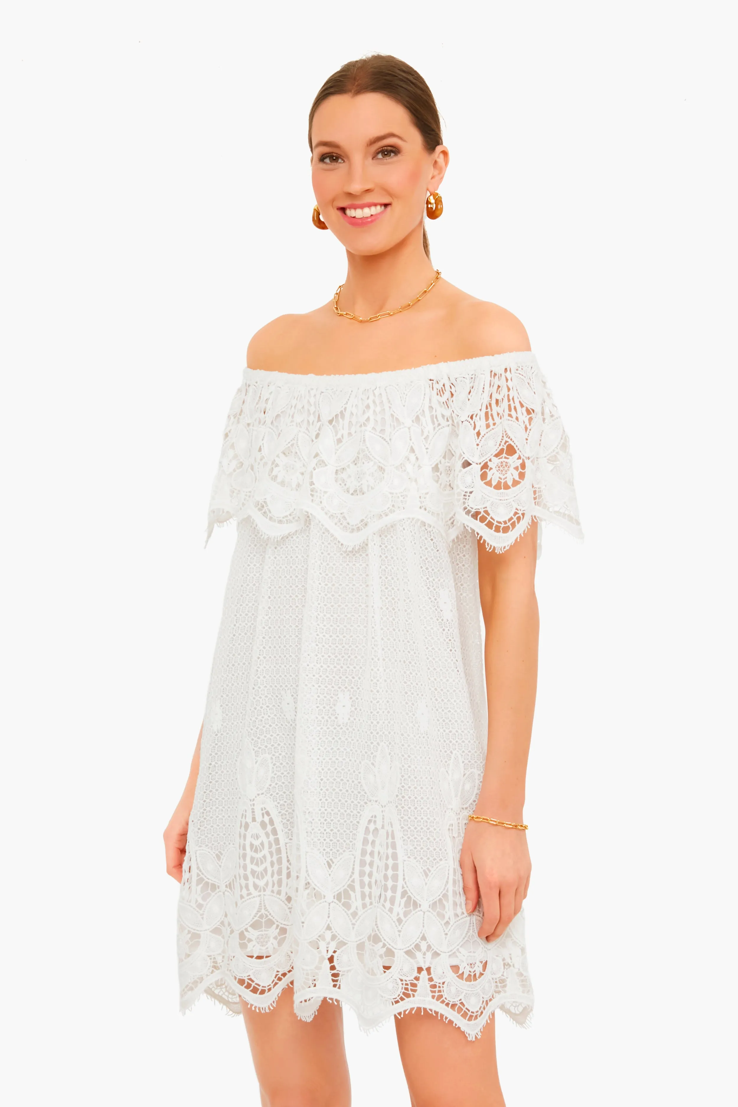 White Lace Avalon Dress sold by Tuckernuck product image thumbnail 2