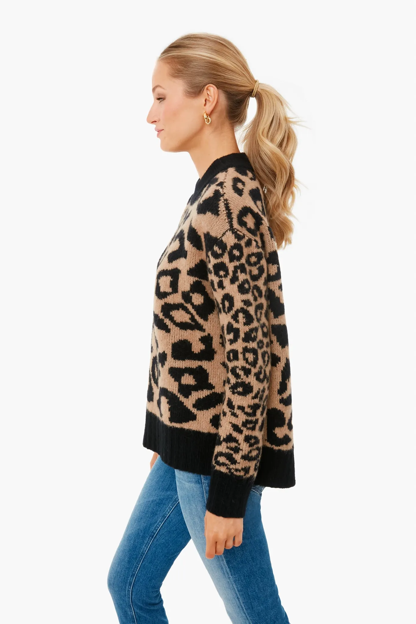 Leopard Siri Sweater sold by Tuckernuck product image thumbnail 3