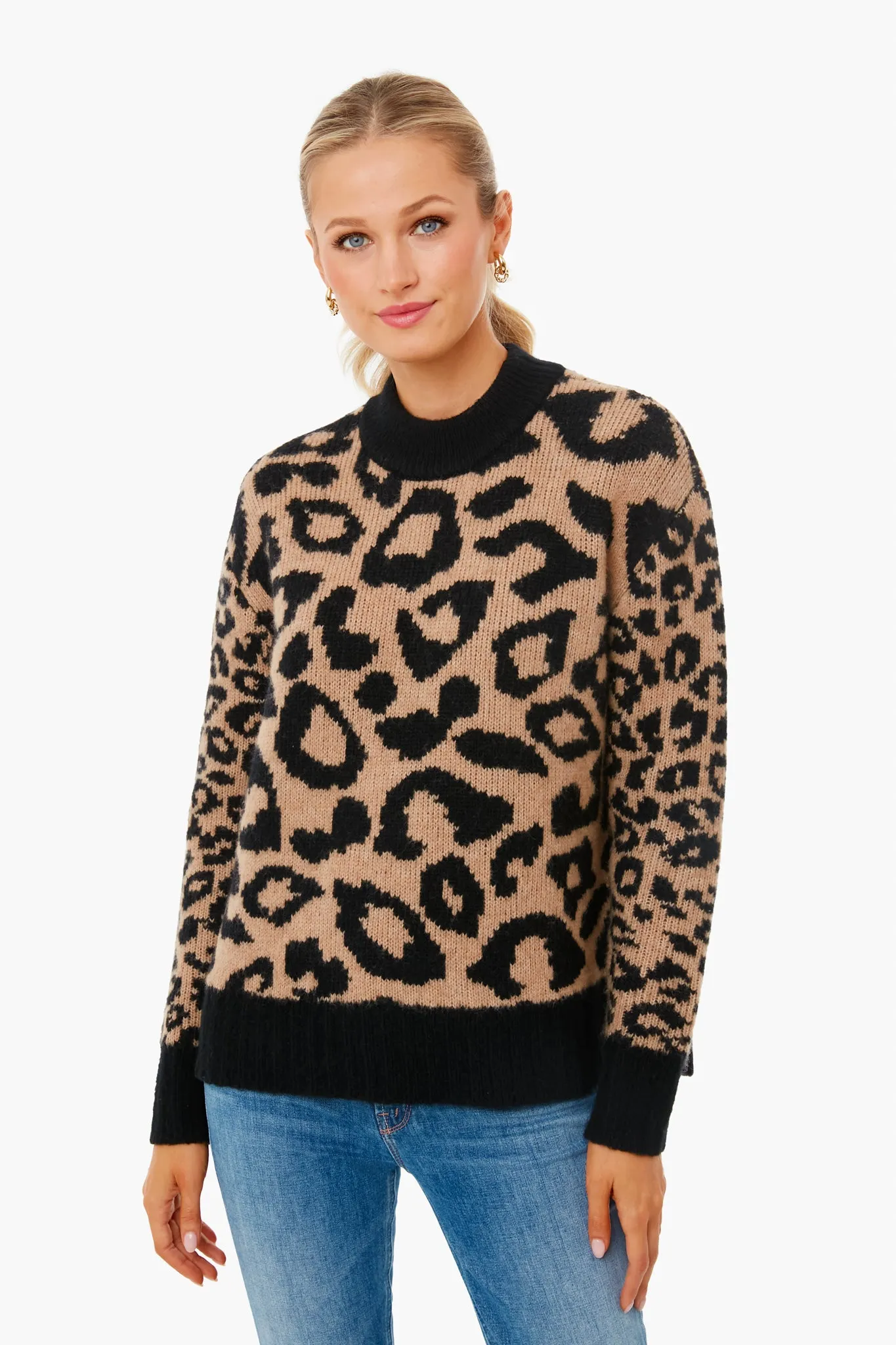 Leopard Siri Sweater sold by Tuckernuck