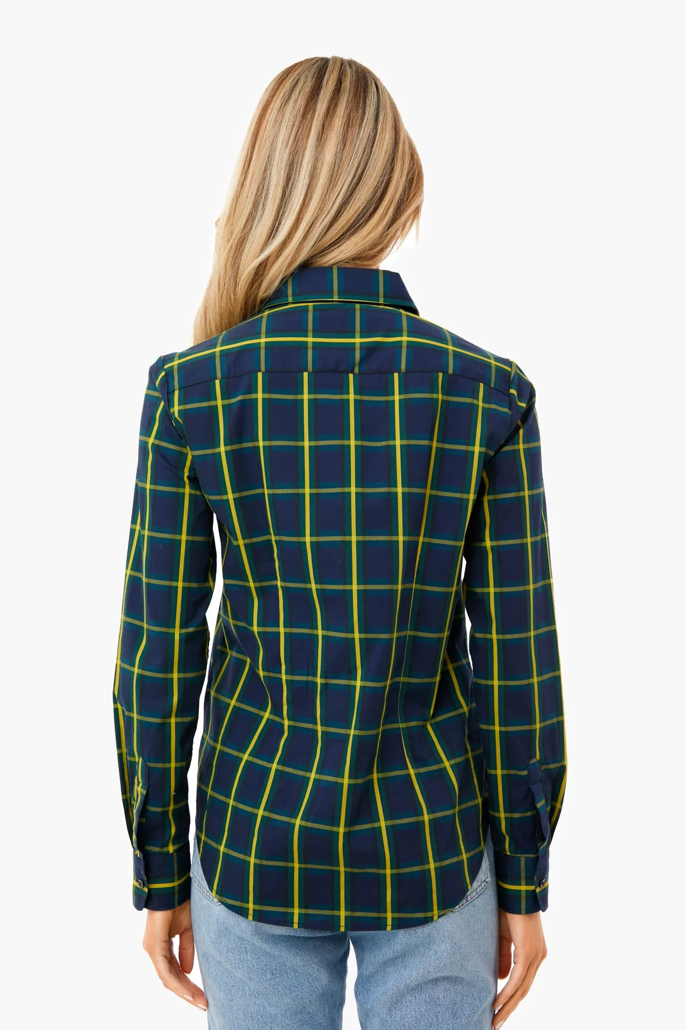 Navy Tartan Plaid Icon Shirt sold by Tuckernuck product image thumbnail 5