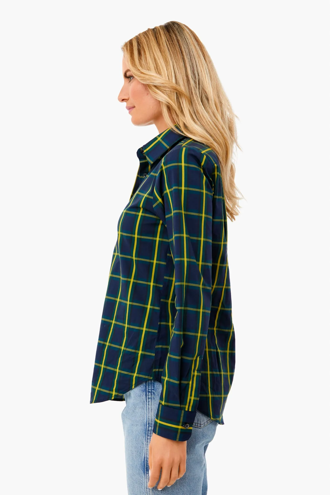 Navy Tartan Plaid Icon Shirt sold by Tuckernuck product image thumbnail 4