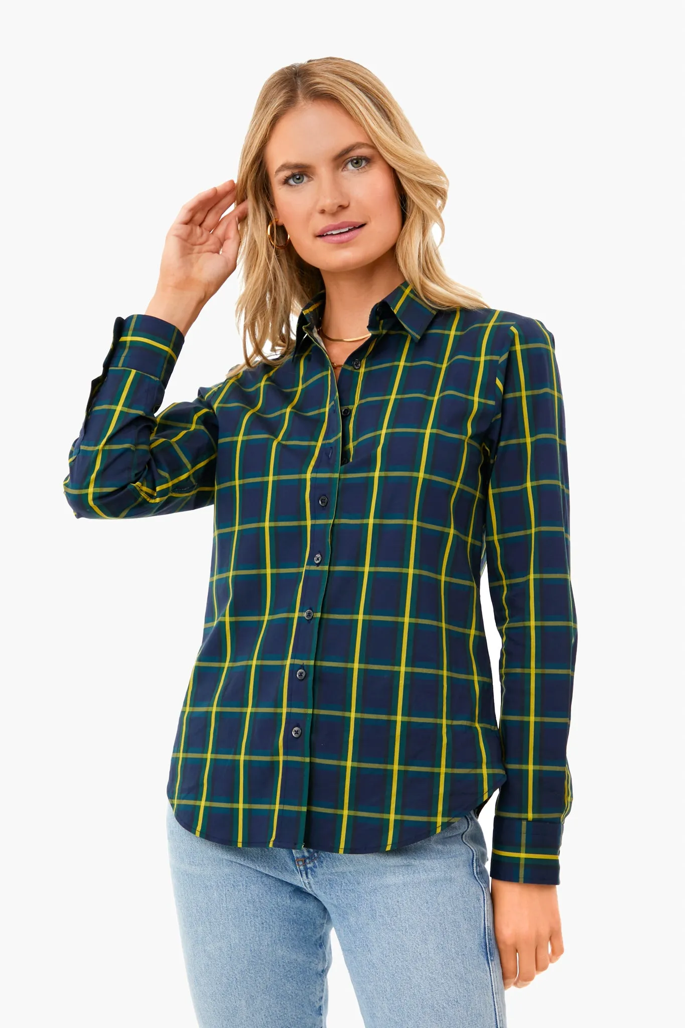 Navy Tartan Plaid Icon Shirt sold by Tuckernuck