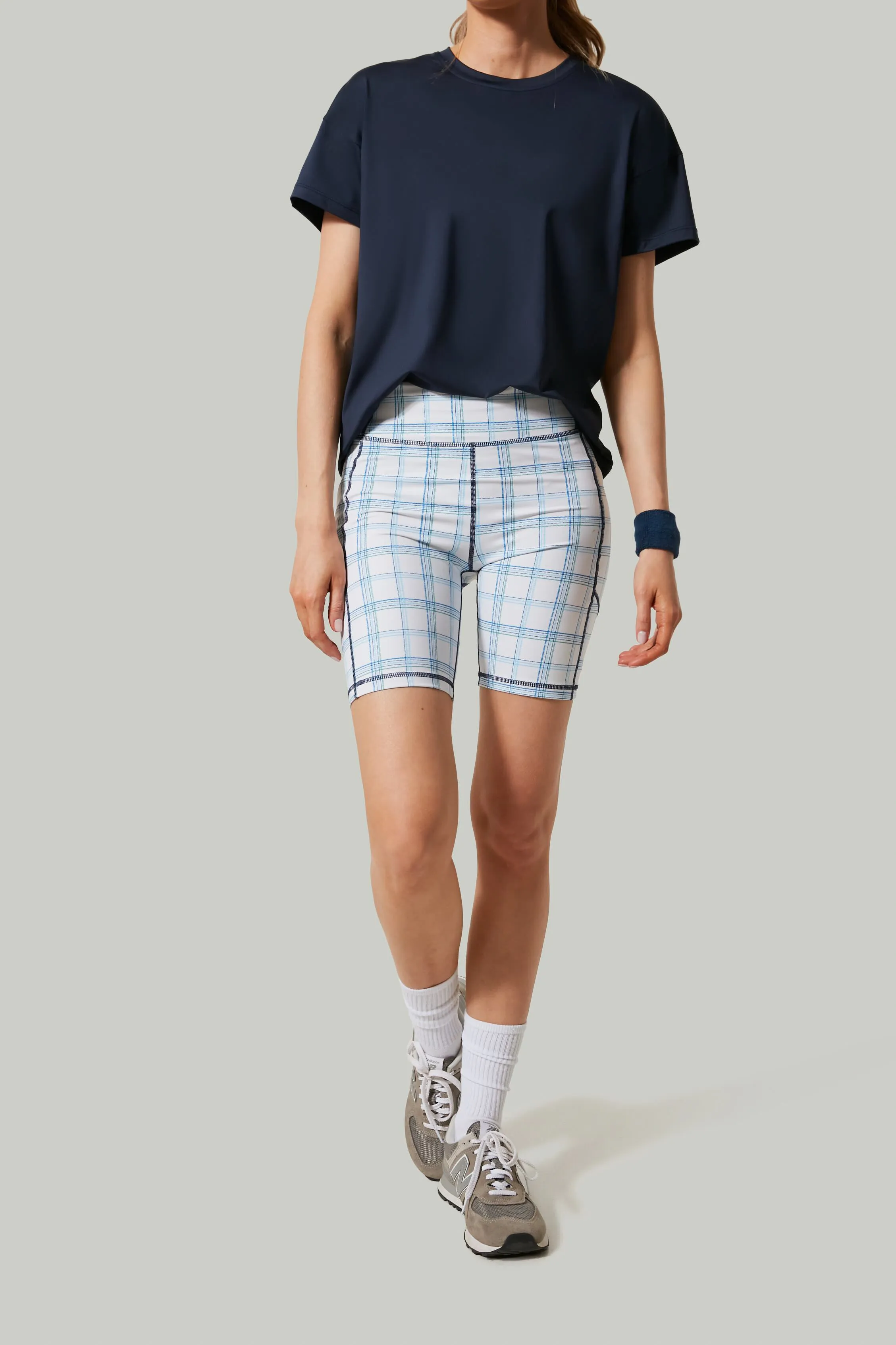 Provincial Plaid 7 Inch Ava Bike Short sold by Tuckernuck