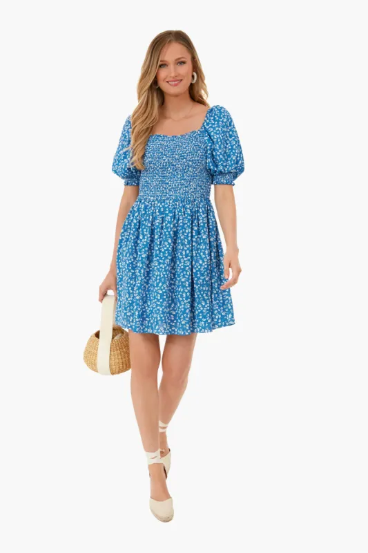 Blue Ditsy Floral Pai Mini Dress sold by Tuckernuck