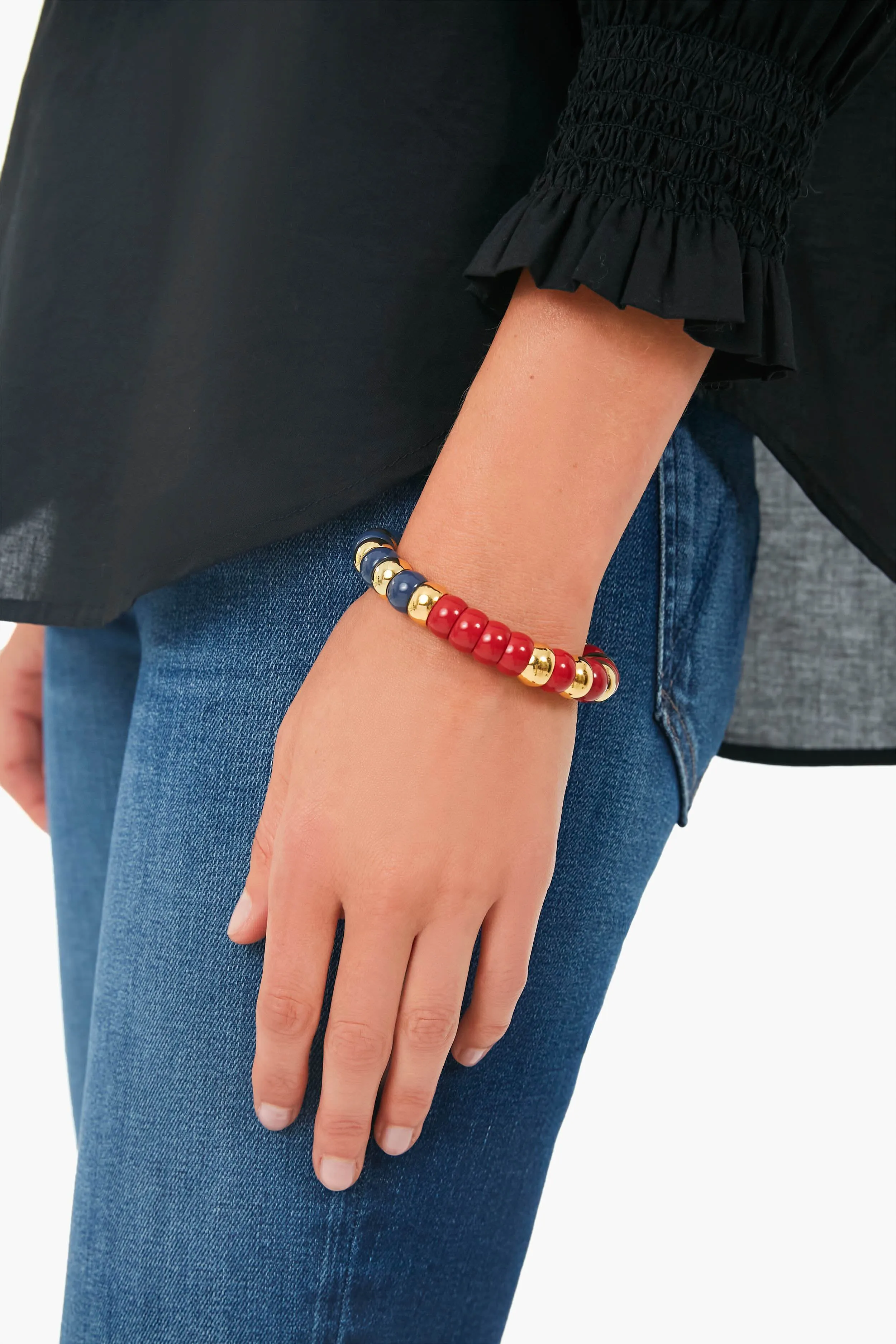 Claret Beaded Bradley Bracelet sold by Tuckernuck product image thumbnail 2