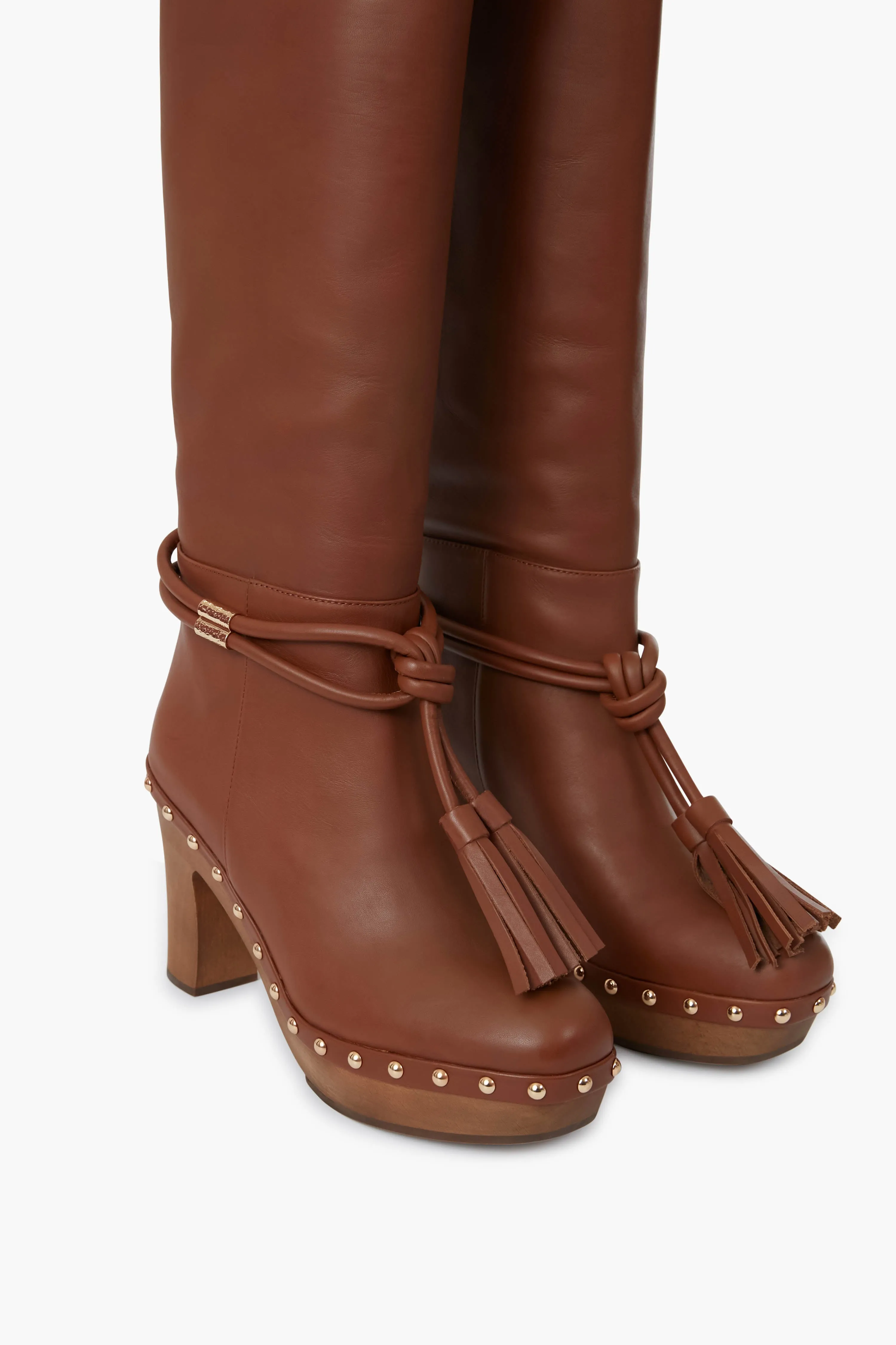 Cognac Elin Tassel Boots sold by Tuckernuck product image thumbnail 4