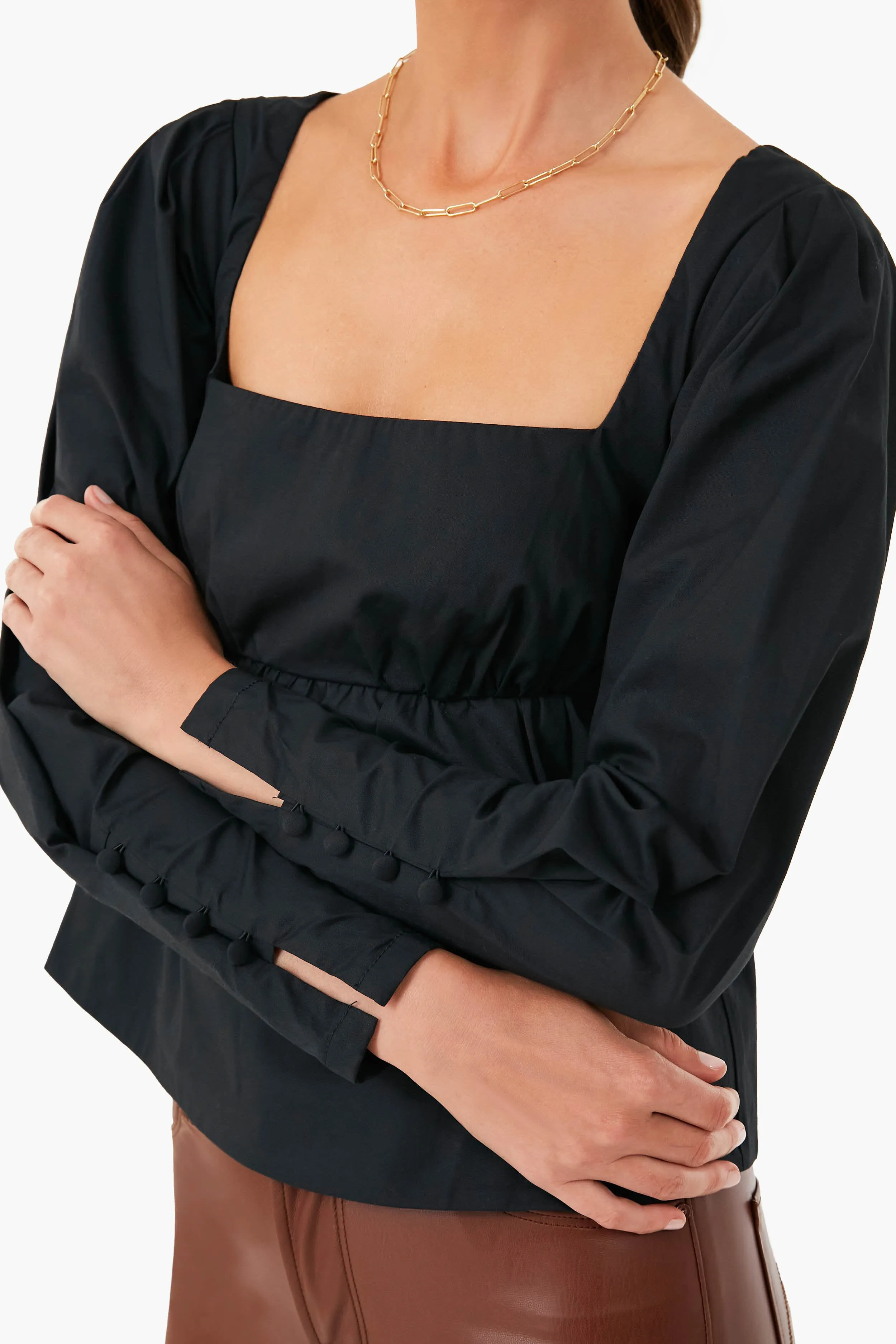 Black Peggy Top sold by Tuckernuck product image thumbnail 5