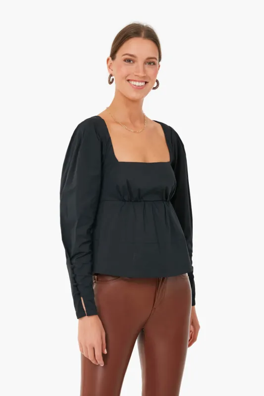 Black Peggy Top made by STAUD