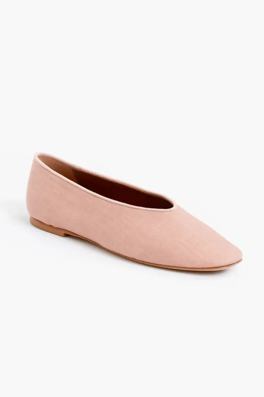 Beige Linen Suede Regency Slippers sold by Tuckernuck