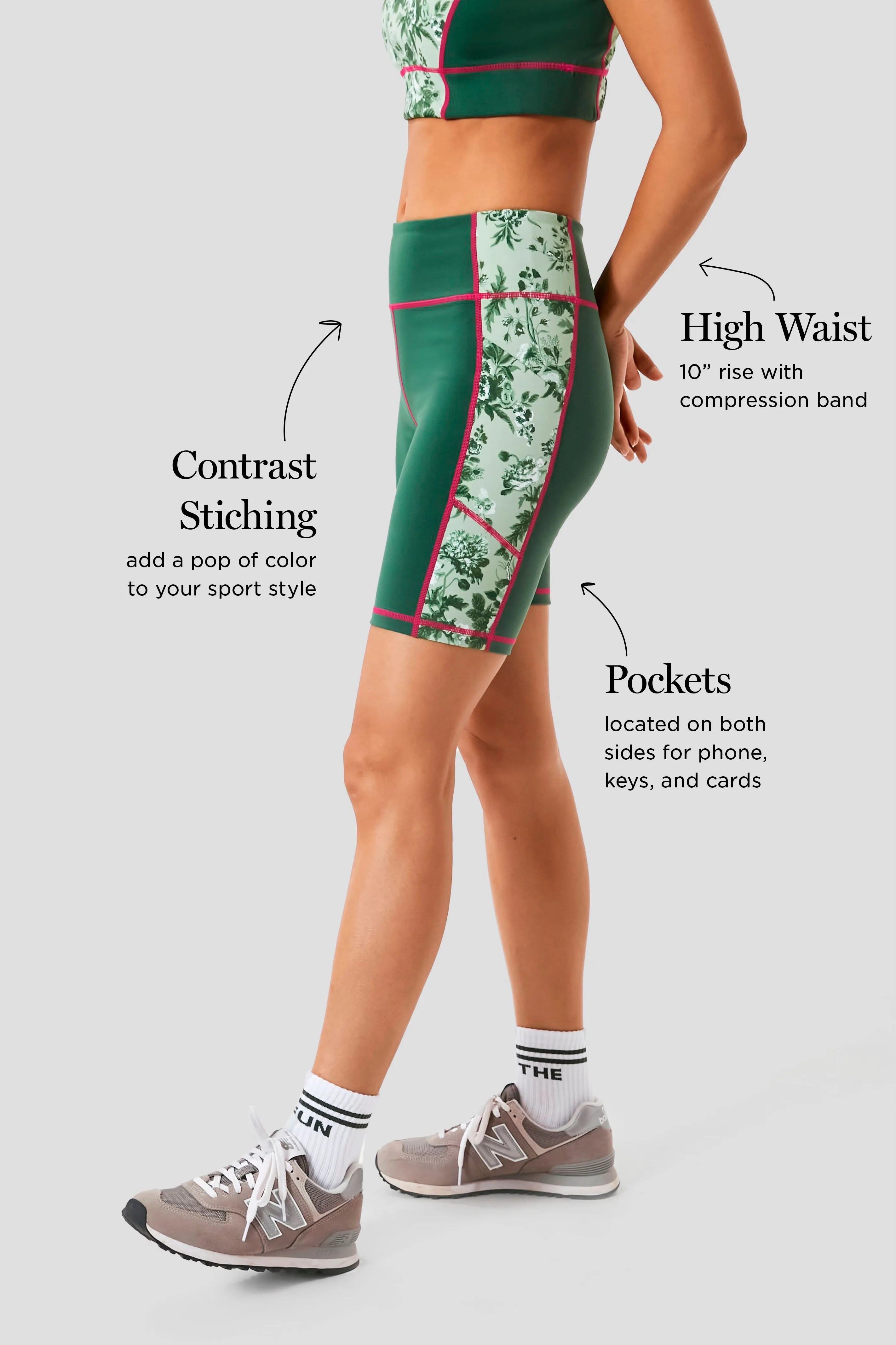 Fairway Green Bouquet 7 Inch Ava Bike Short sold by Tuckernuck product image thumbnail 3