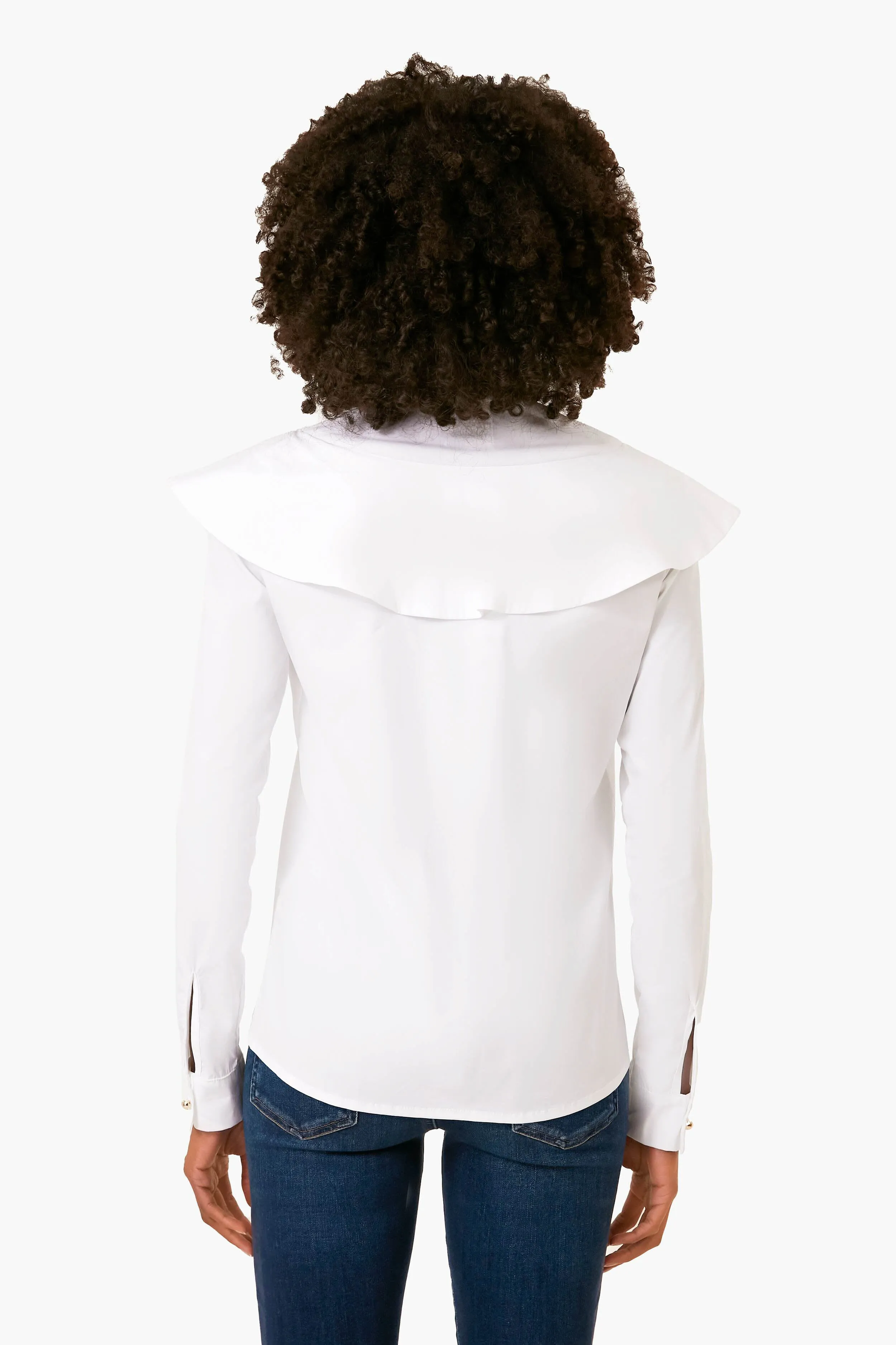 White Mia Blouse sold by Tuckernuck product image thumbnail 4