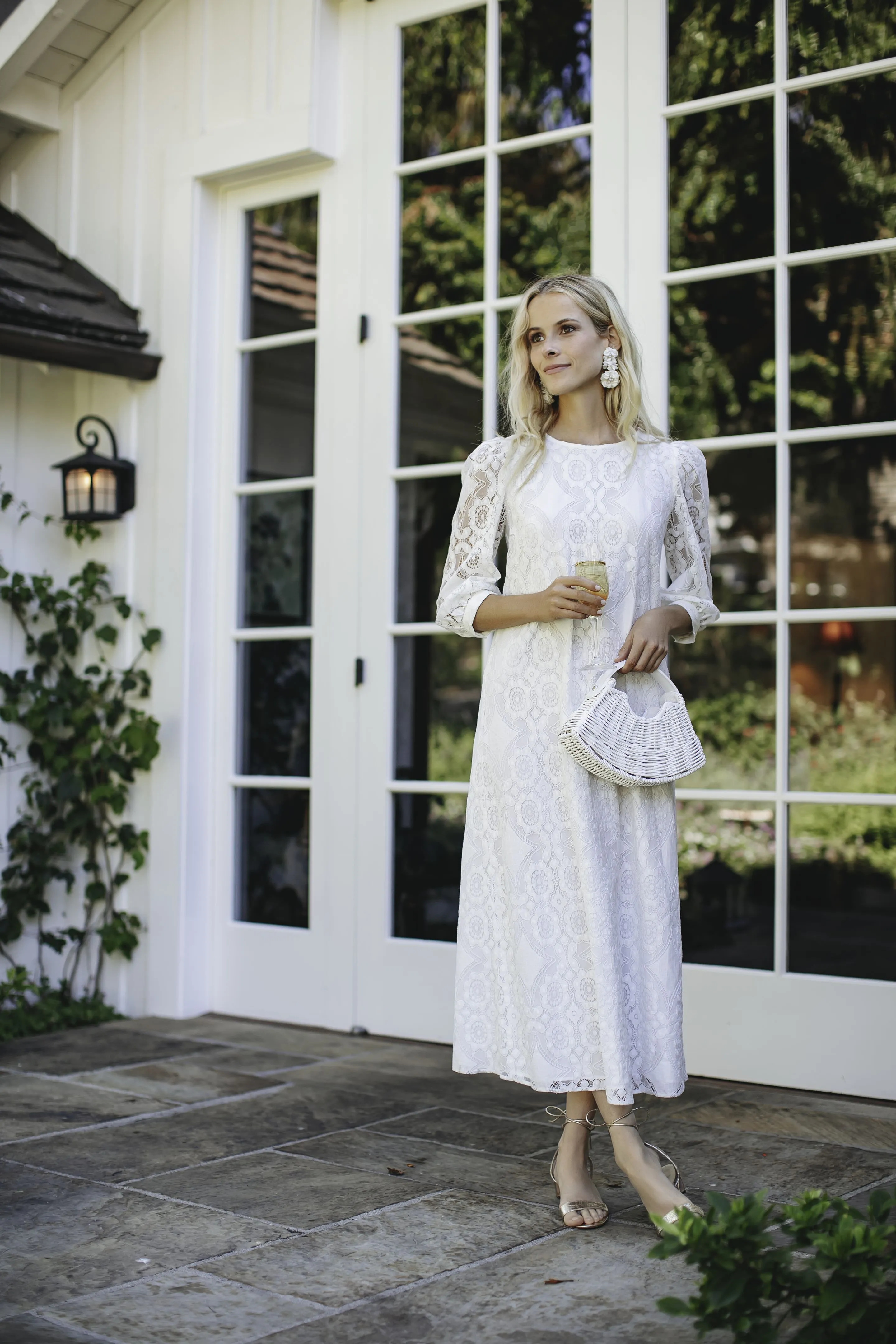 White Lace Jillian Dress sold by Tuckernuck product image thumbnail 2