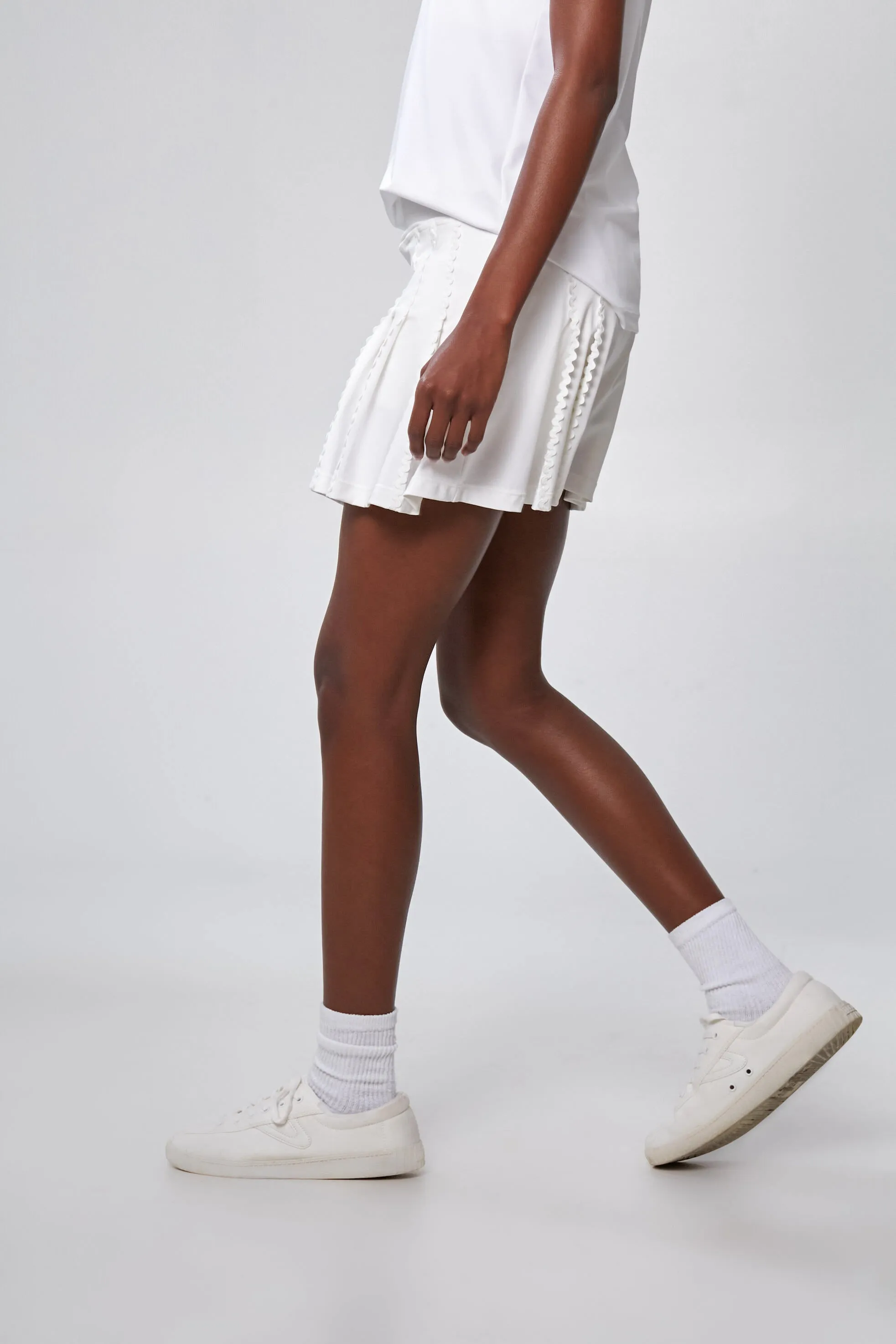 White Ric Rac 14 Inch Granger Tennis Skirt sold by Tuckernuck product image thumbnail 3