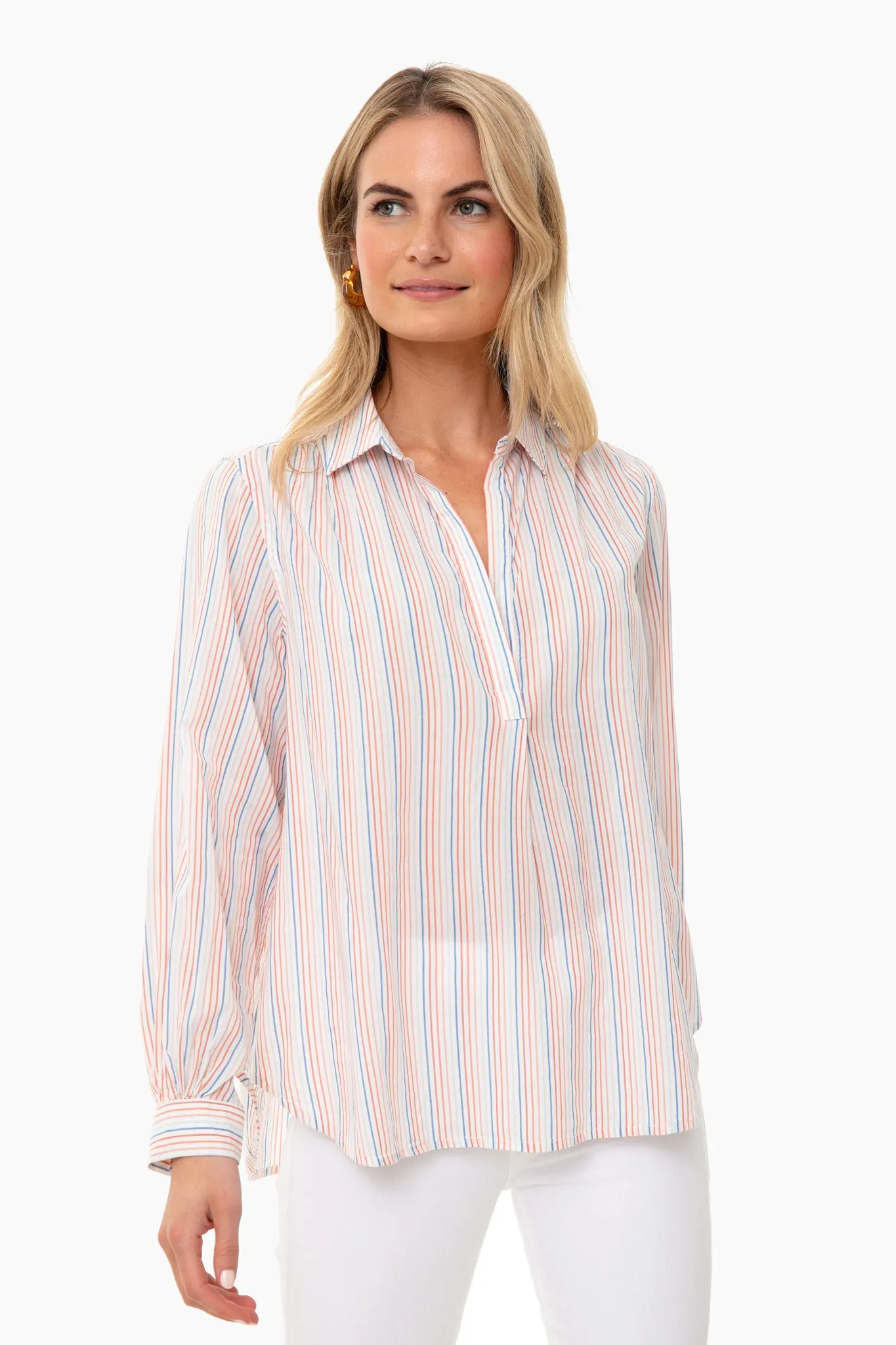 Parker Pinstripe Courtney Henley sold by Tuckernuck