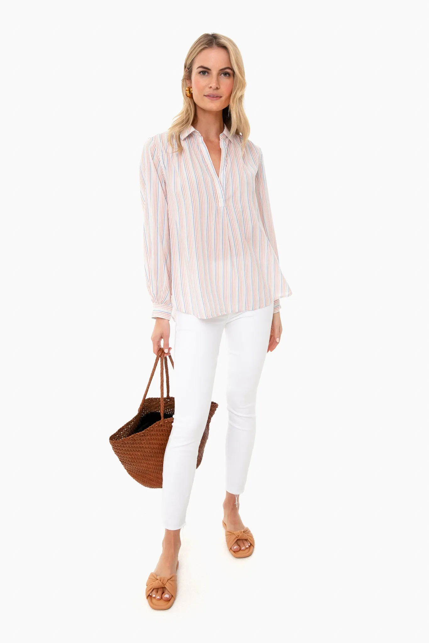 Parker Pinstripe Courtney Henley sold by Tuckernuck product image thumbnail 2