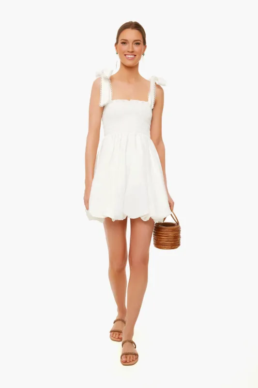 Exclusive White Zenia Dress sold by Tuckernuck