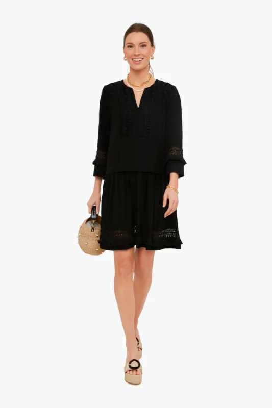 Black Pippa Fringe Dress sold by Tuckernuck