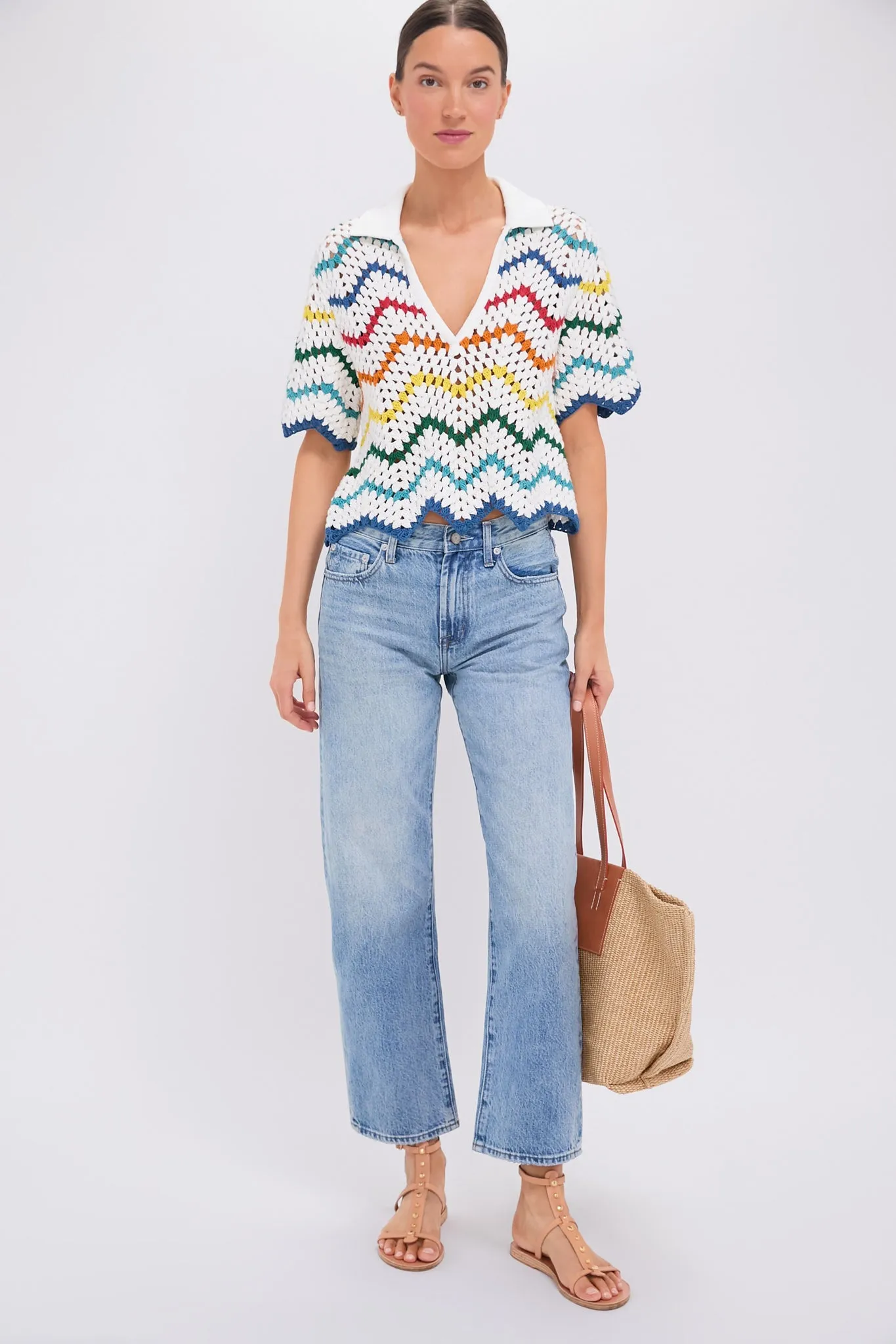 Bowie Lexi Mid Rise Bowed Straight sold by Tuckernuck product image thumbnail 2