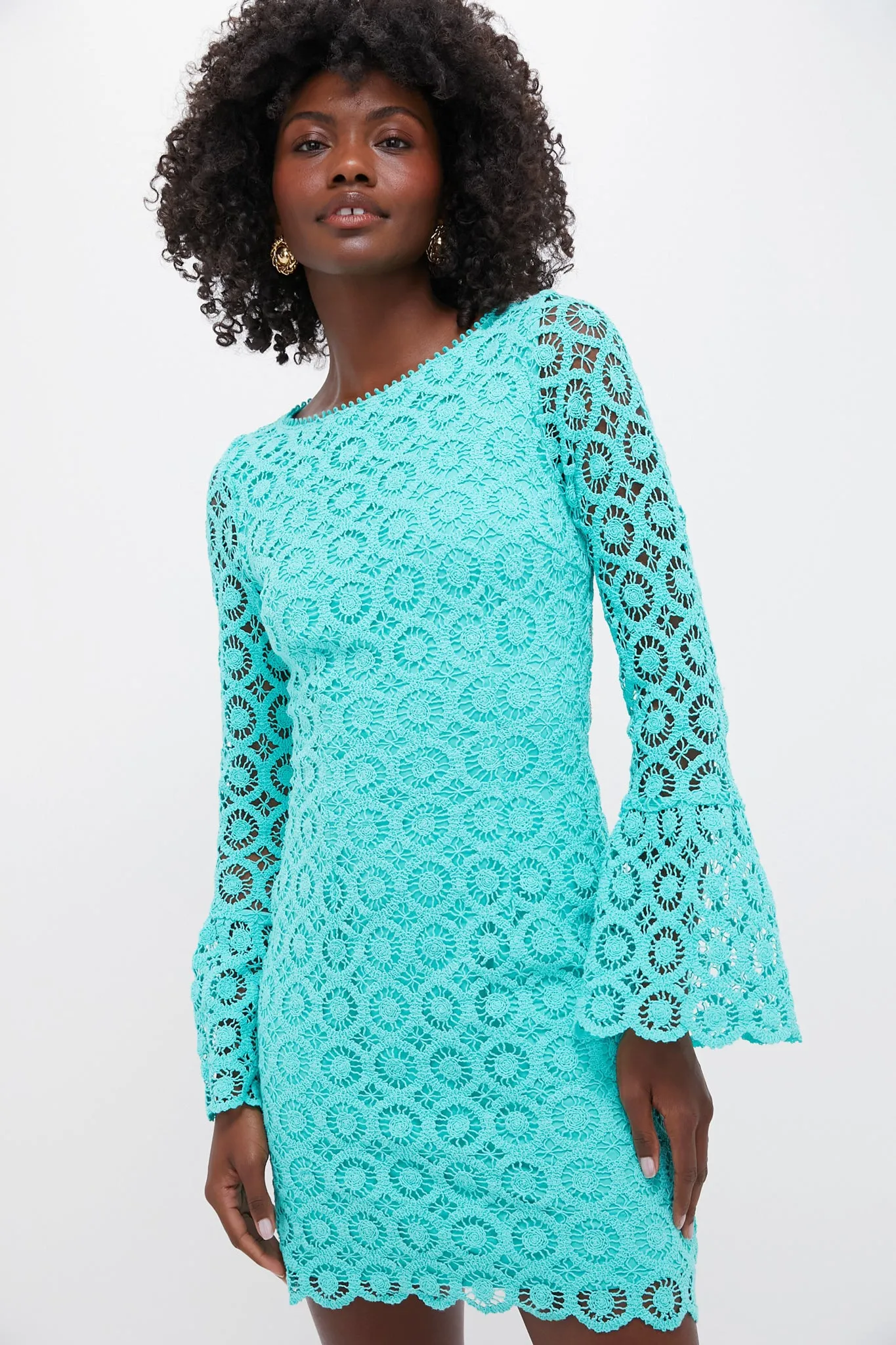 Deep Chlorine Glenda Mini Dress sold by Tuckernuck