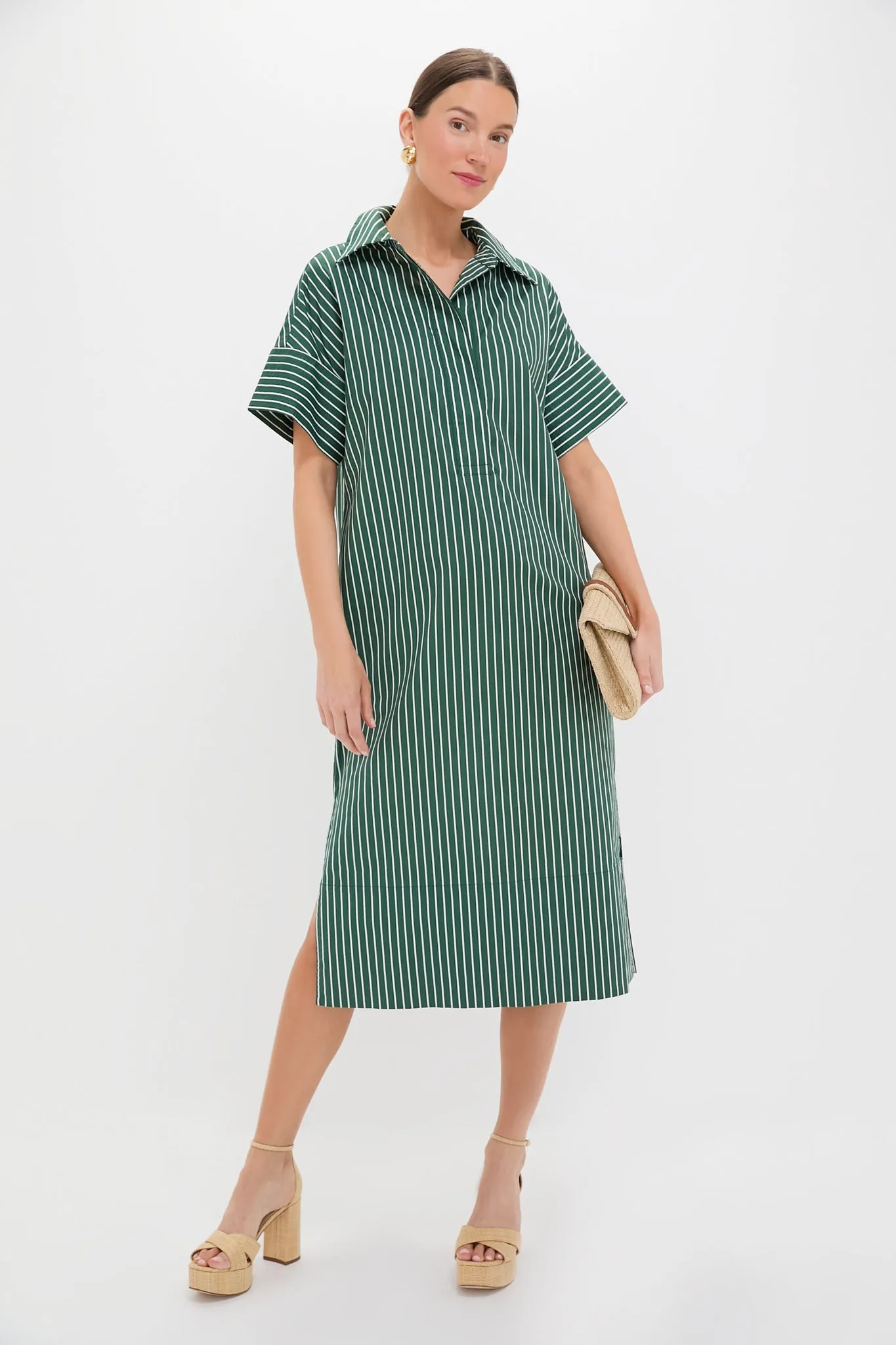 Green Stripe Reina Dress sold by Tuckernuck product image thumbnail 2
