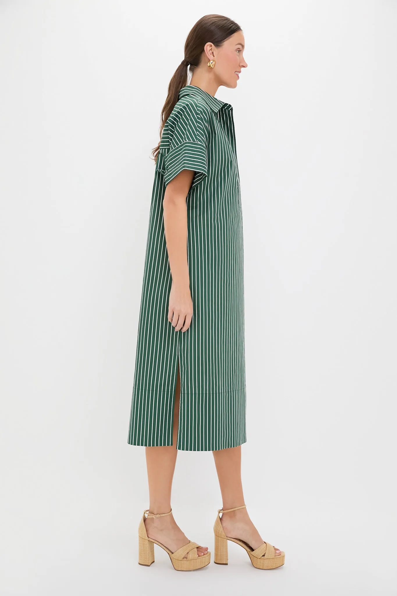 Green Stripe Reina Dress sold by Tuckernuck product image thumbnail 3