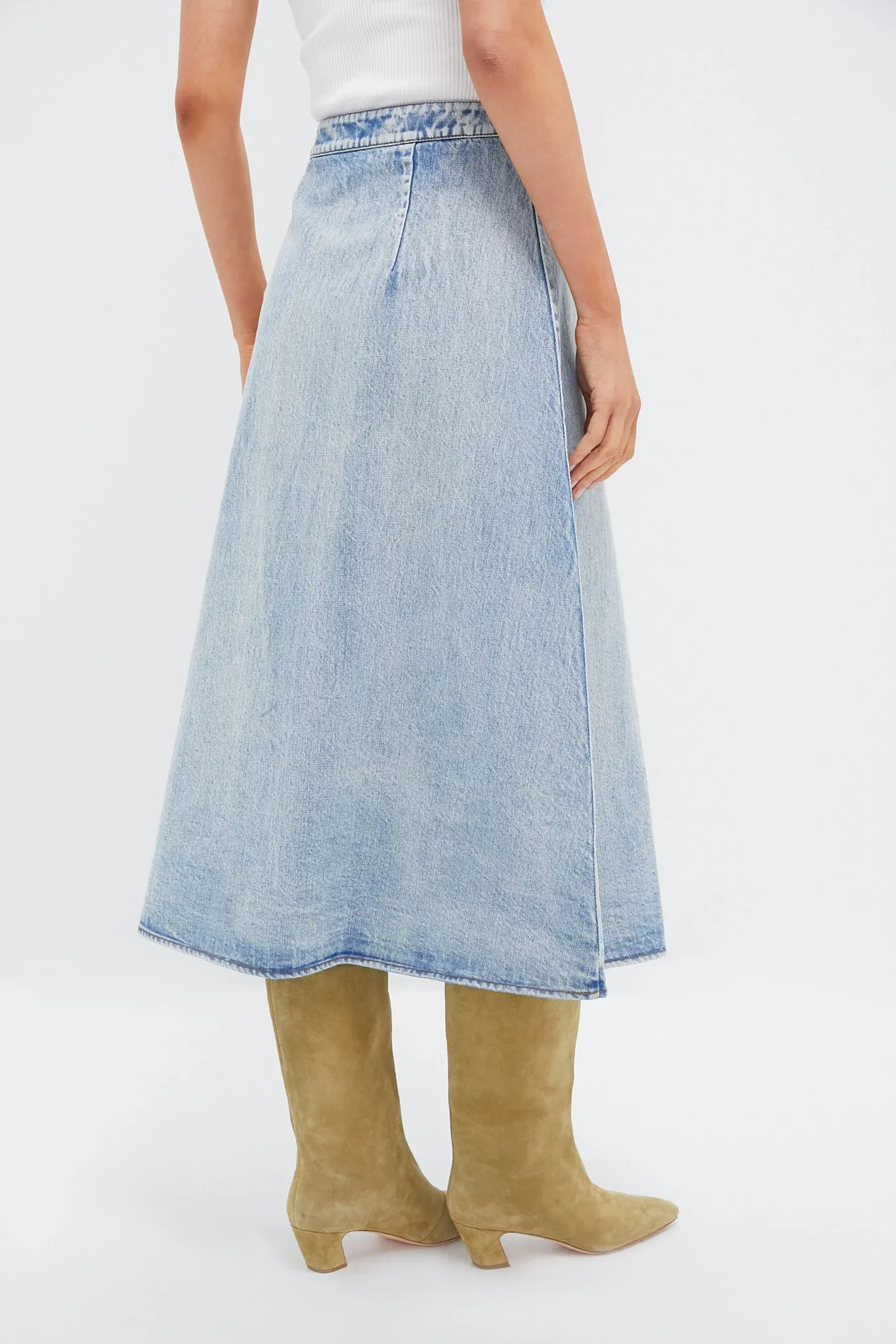 Acid Wash Denim Britt Skirt sold by Tuckernuck product image thumbnail 4