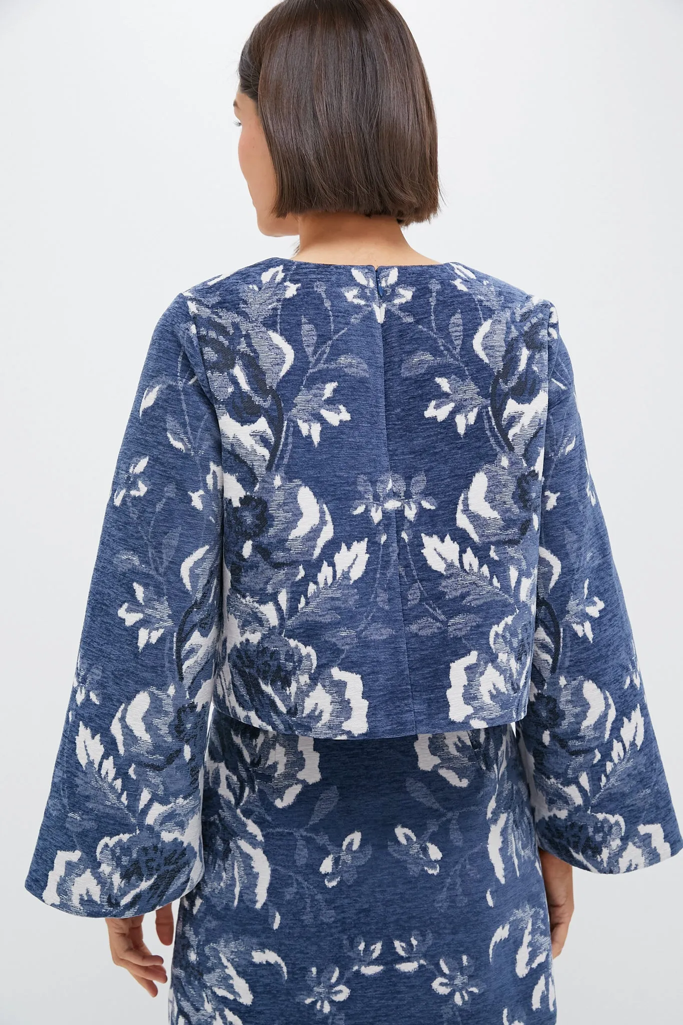 Indigo Reflection Knit Jacquard Maxine Top sold by Tuckernuck product image thumbnail 4