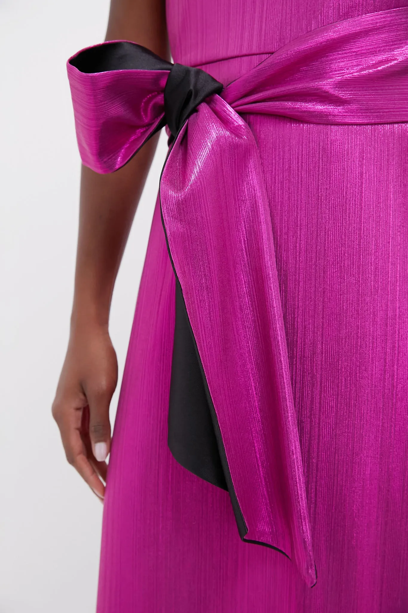 Fuchsia Metallic Angelina Dress sold by Tuckernuck product image thumbnail 5