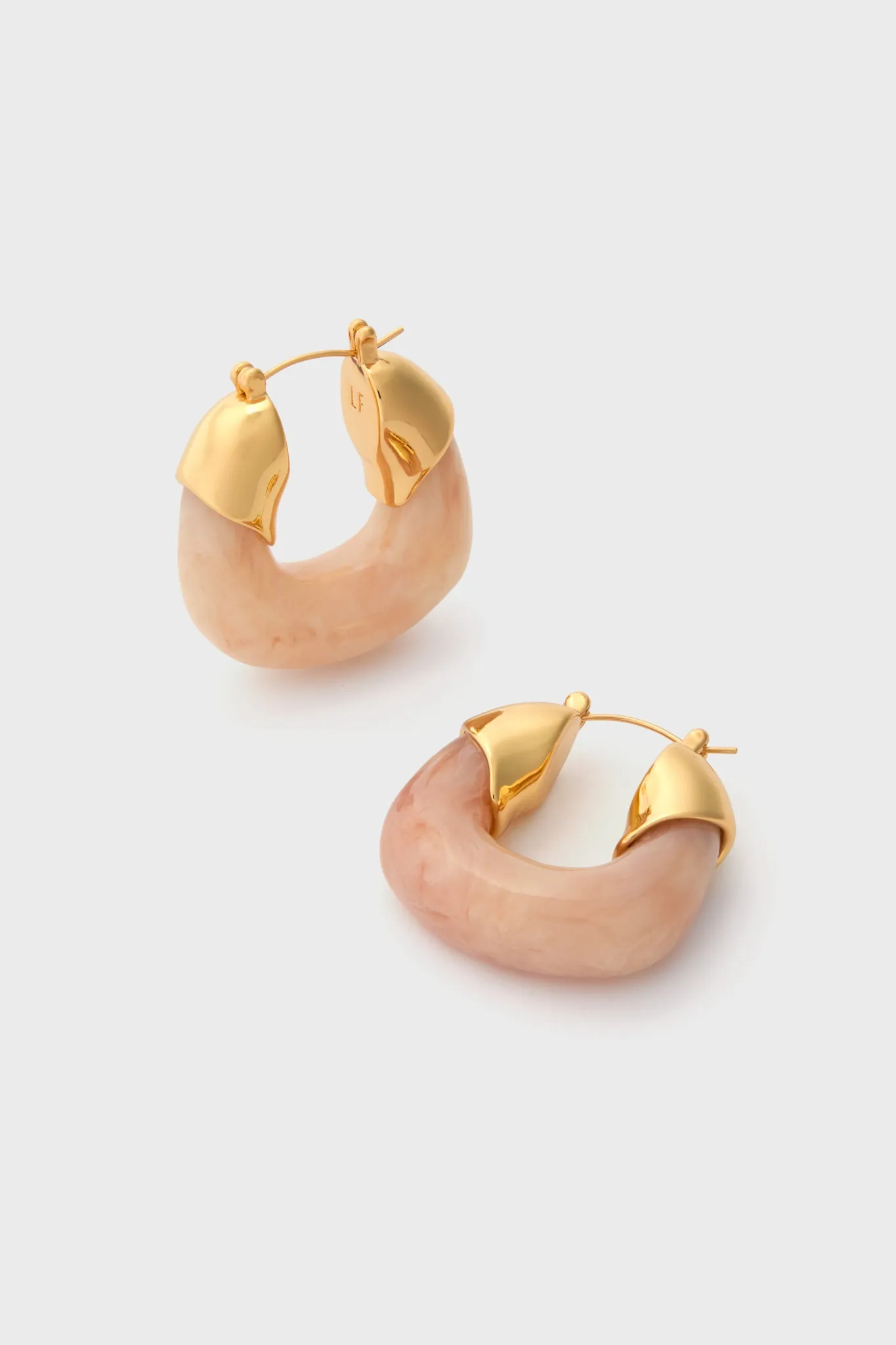 Pink Marble Organic Hoops sold by Tuckernuck product image thumbnail 4