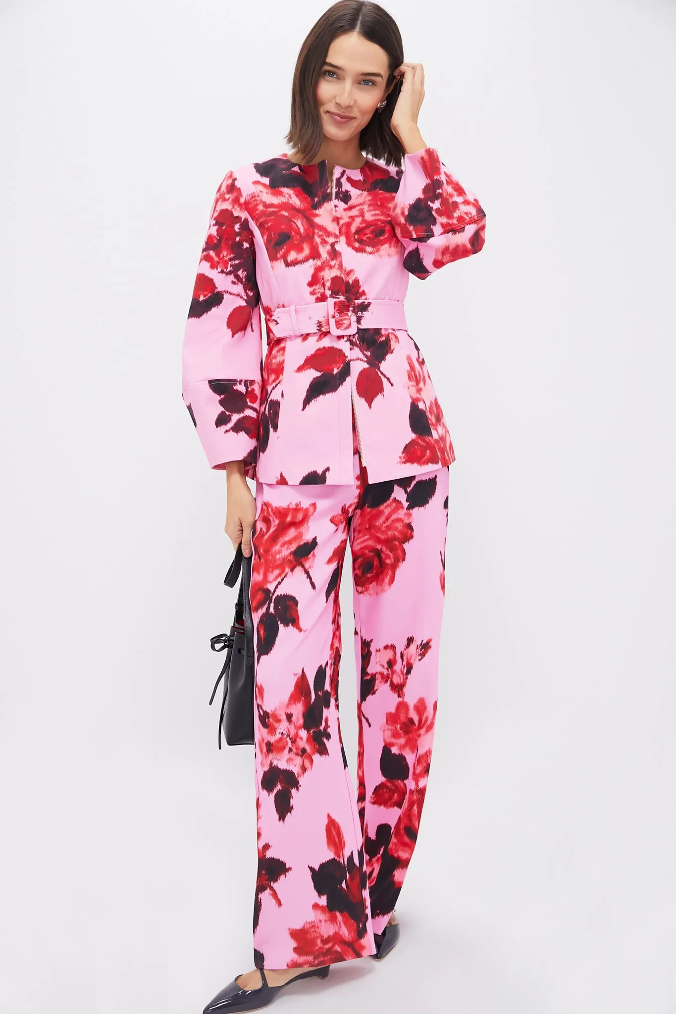 Cerise Blossom Long Sleeve Rhoda Tunic Top sold by Tuckernuck product image thumbnail 3