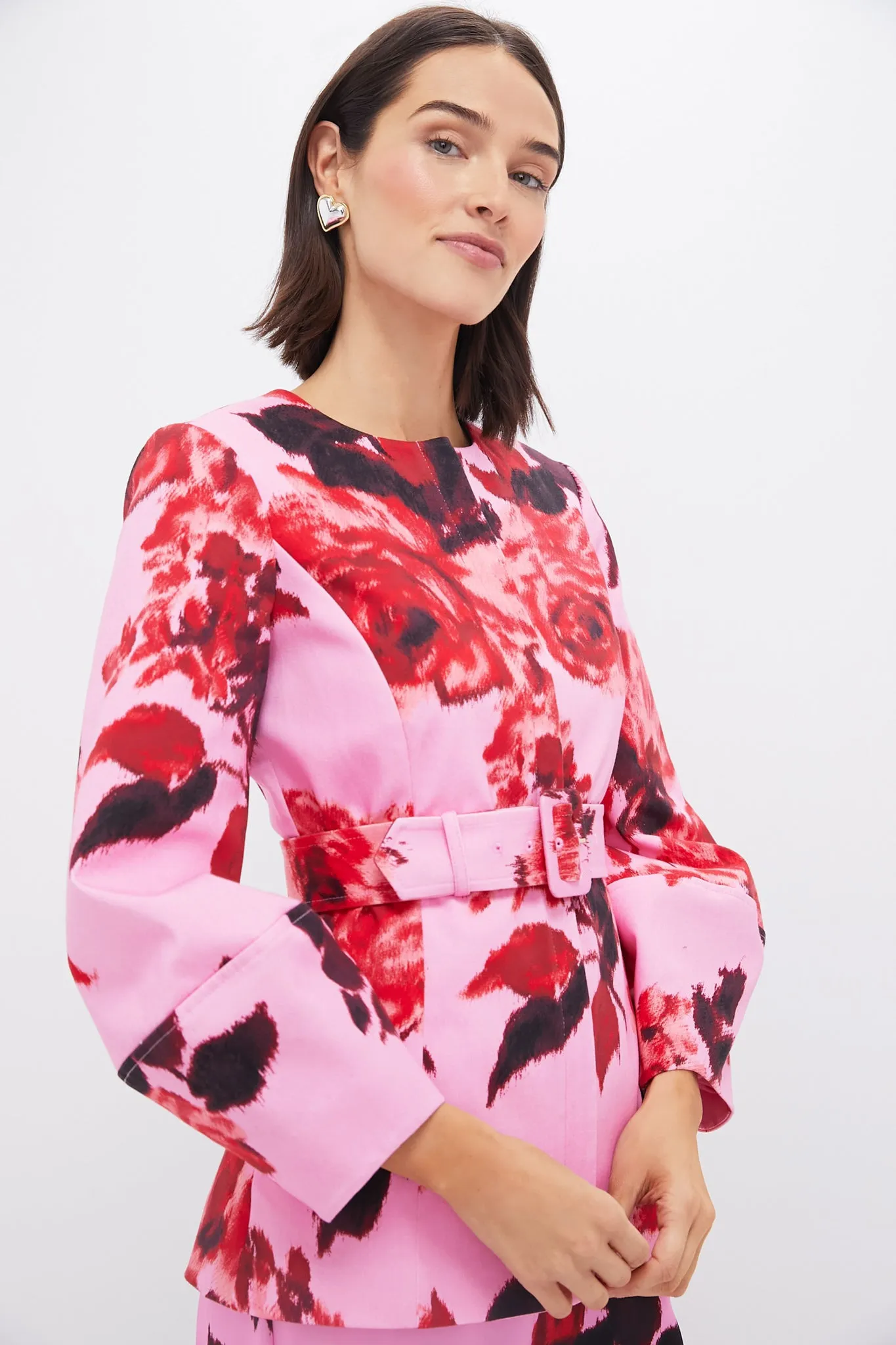 Cerise Blossom Long Sleeve Rhoda Tunic Top sold by Tuckernuck product image thumbnail 4