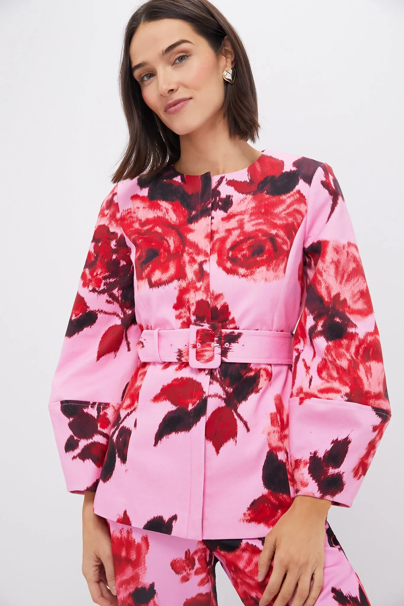 Cerise Blossom Long Sleeve Rhoda Tunic Top sold by Tuckernuck product image thumbnail 2