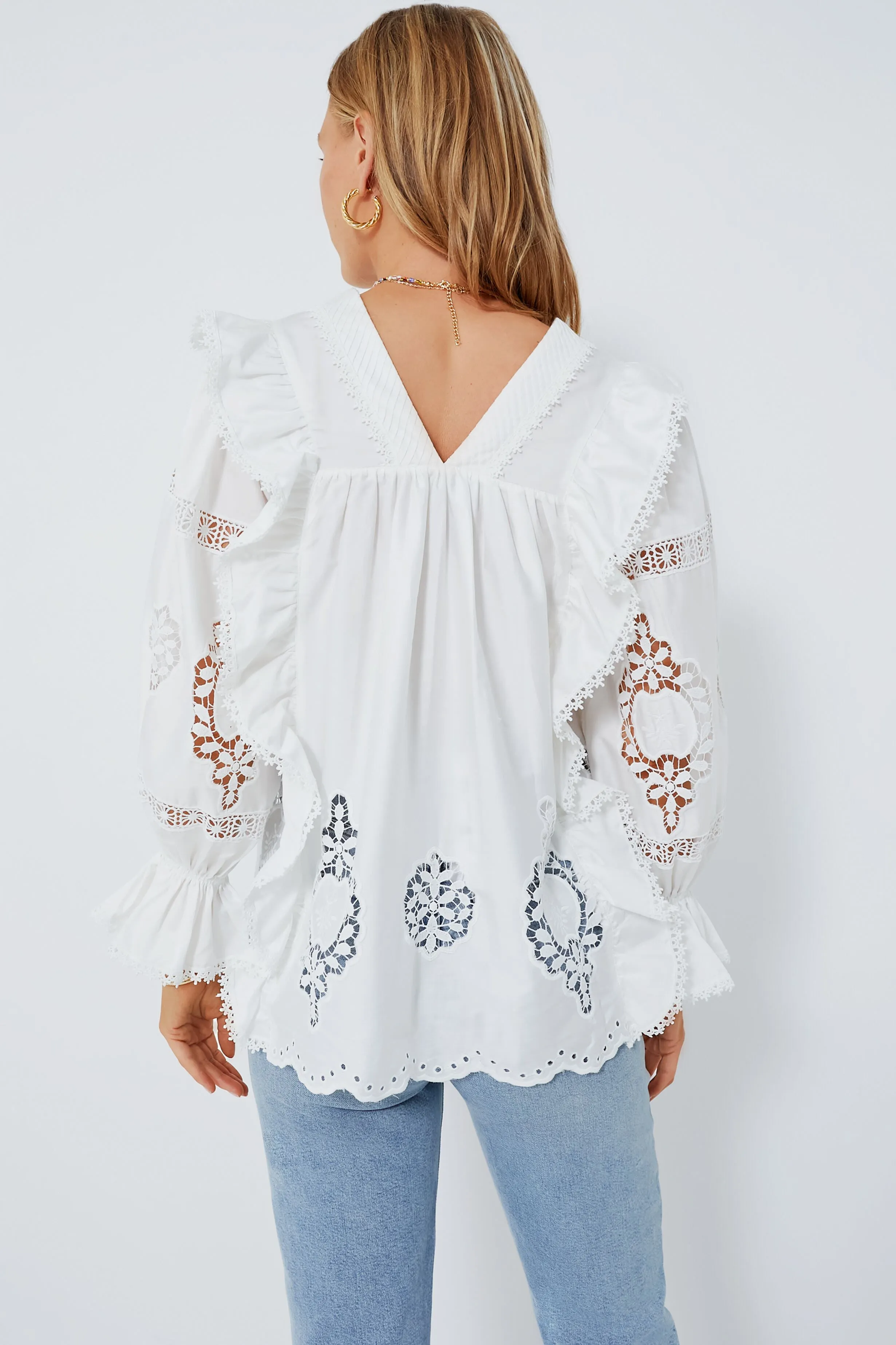 Off White Carla Top sold by Tuckernuck product image thumbnail 4