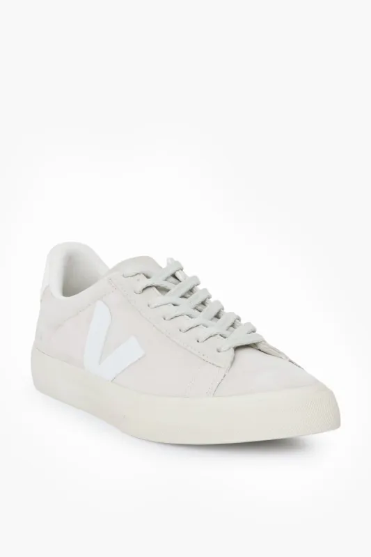 Natural White Suede Campo Sneakers sold by Tuckernuck