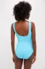 Azure Blue Dreamsculpt Square Neck Tank One Piece sold by Tuckernuck