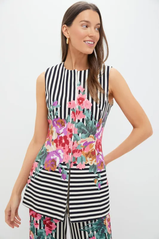 Flowering Trellis Structured Rhoda Tunic Top sold by Tuckernuck