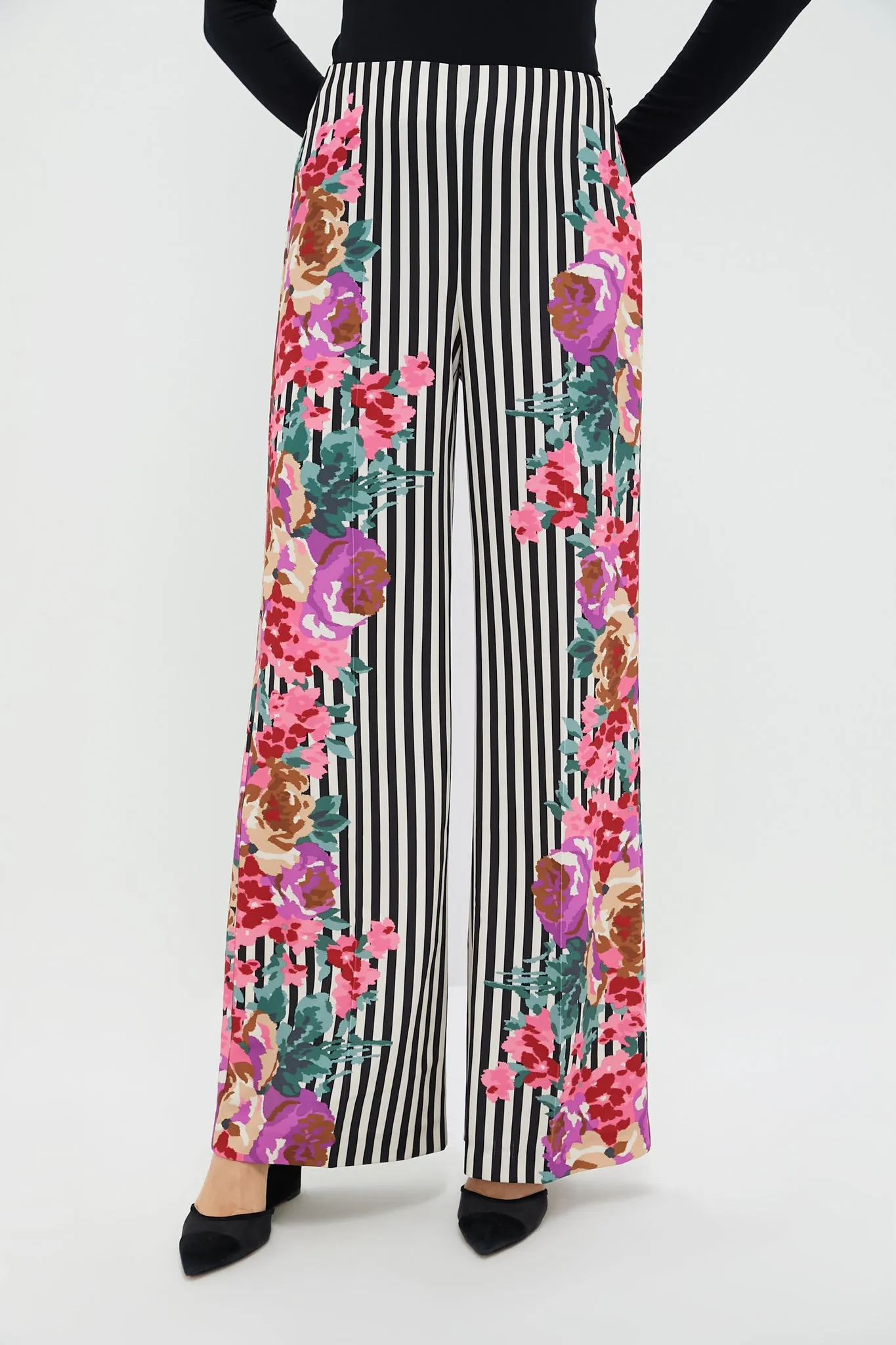 Flowering Trellis Drapey Twill Erin Pants sold by Tuckernuck