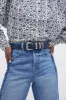 Navy Croc-Embossed Western Belt sold by Tuckernuck