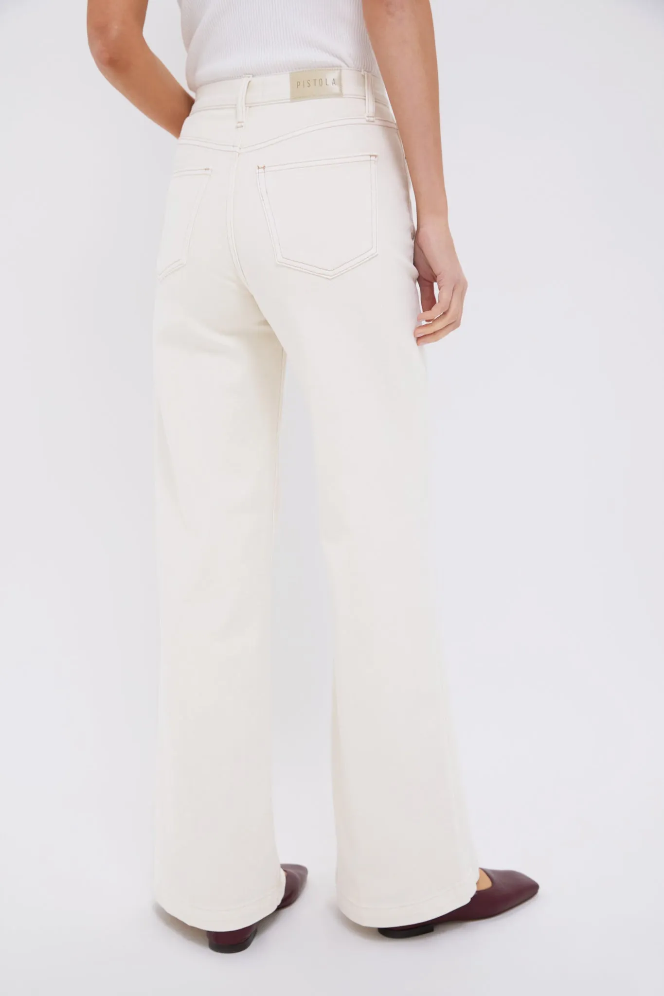 Ecru Lana High Rise Ultra Wide Leg sold by Tuckernuck product image thumbnail 4