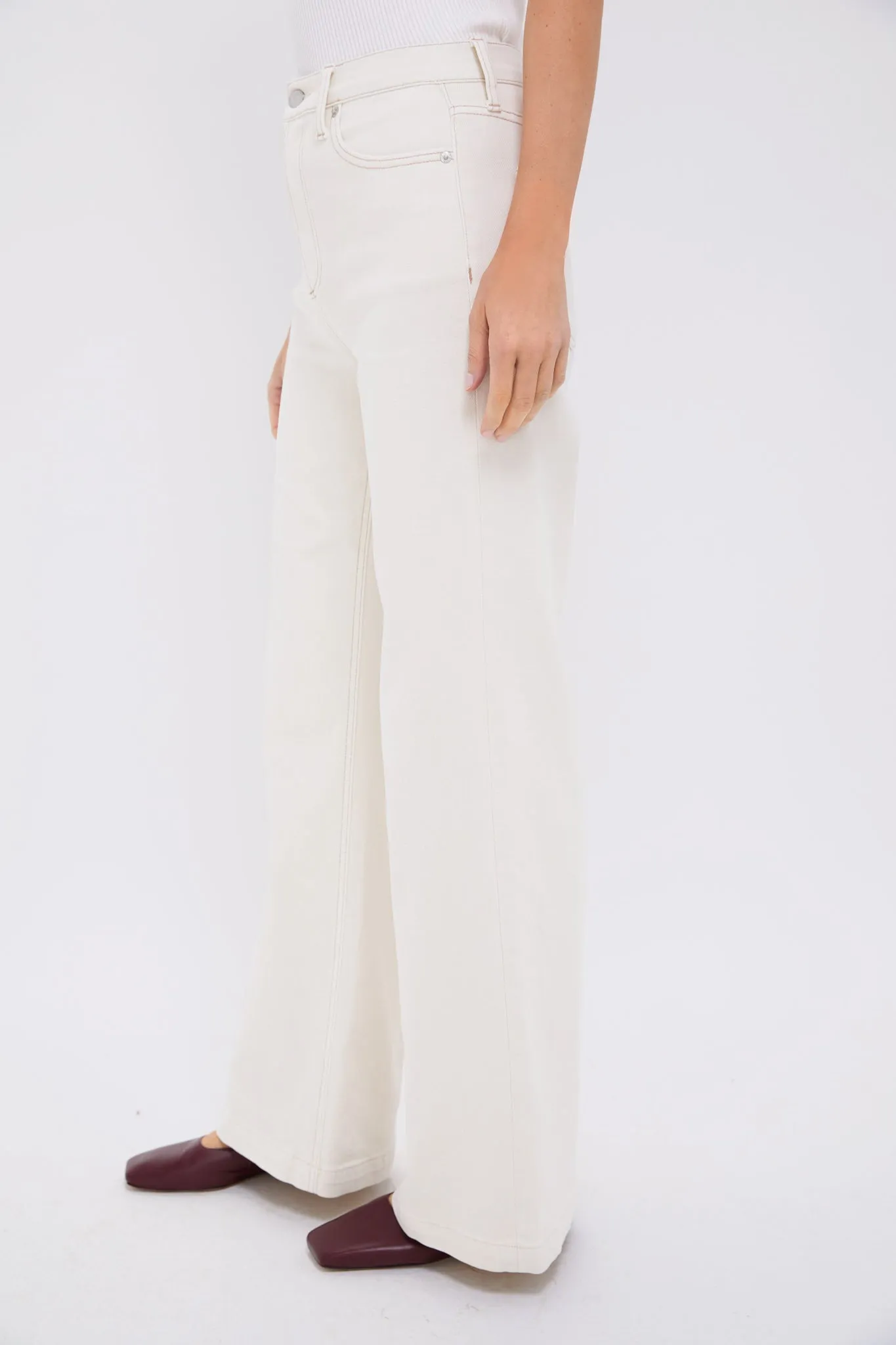 Ecru Lana High Rise Ultra Wide Leg sold by Tuckernuck product image thumbnail 3