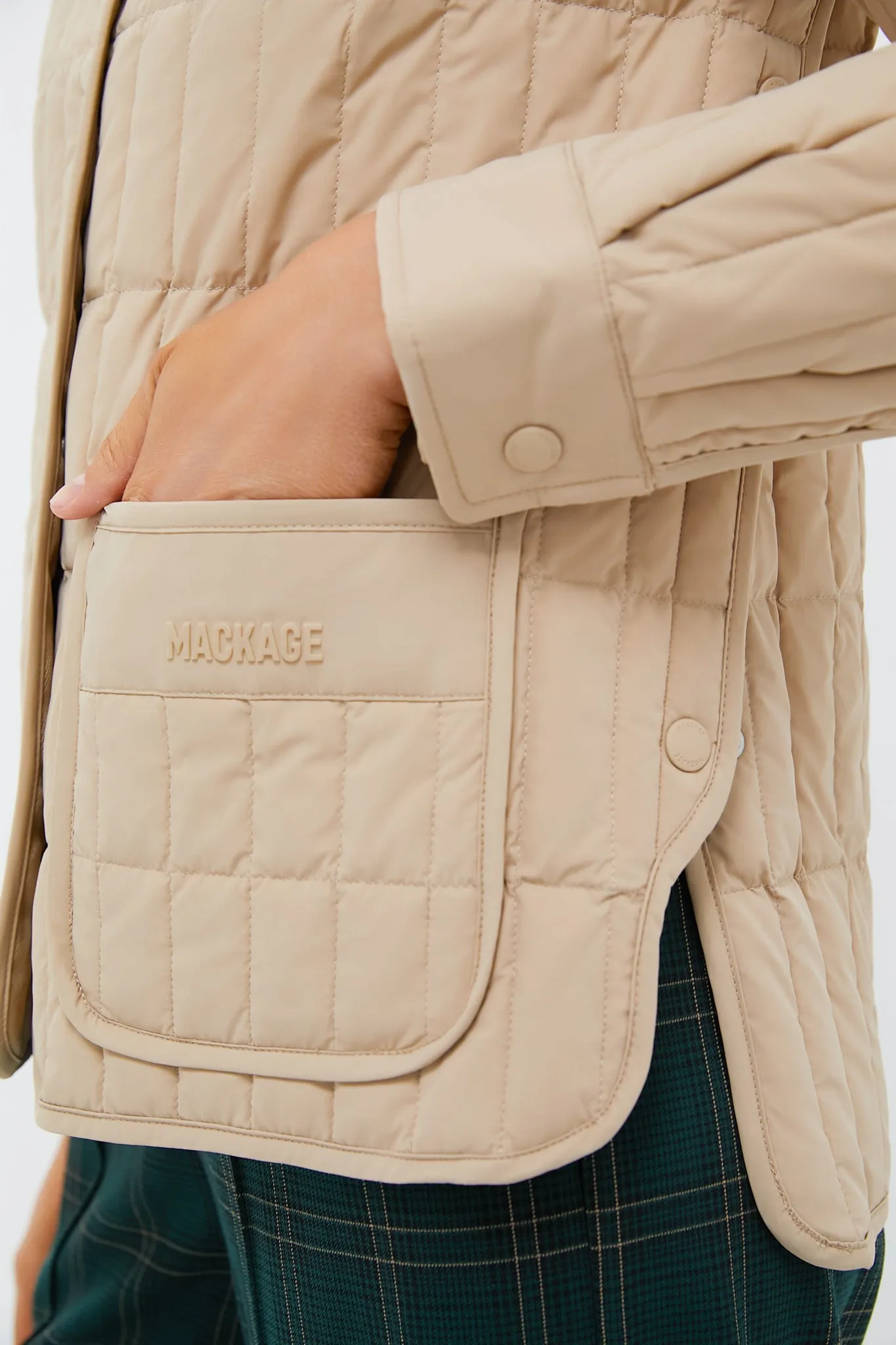 Light Camel Quilted Dulcia Jacket sold by Tuckernuck product image thumbnail 5