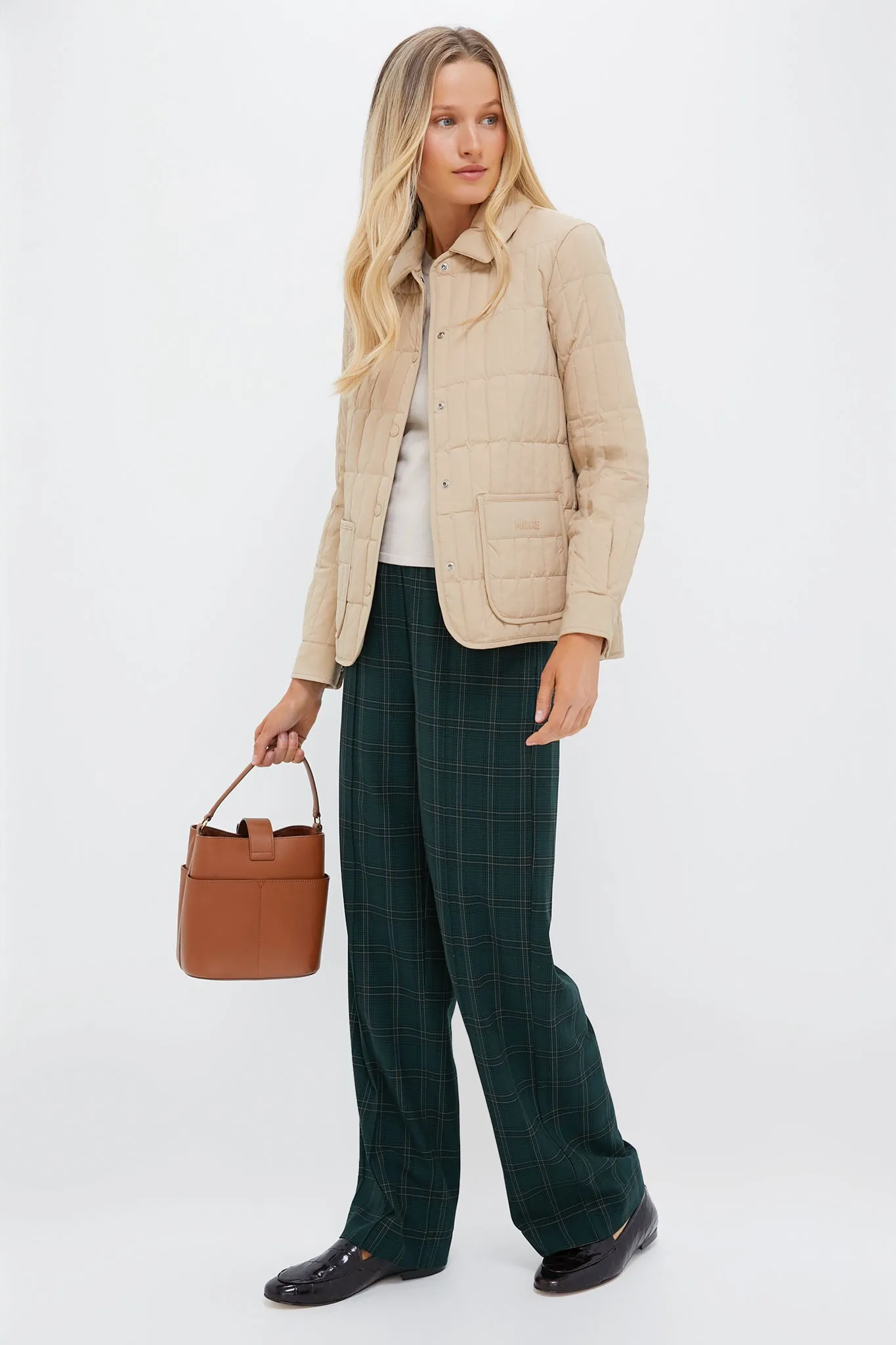 Light Camel Quilted Dulcia Jacket sold by Tuckernuck product image thumbnail 2