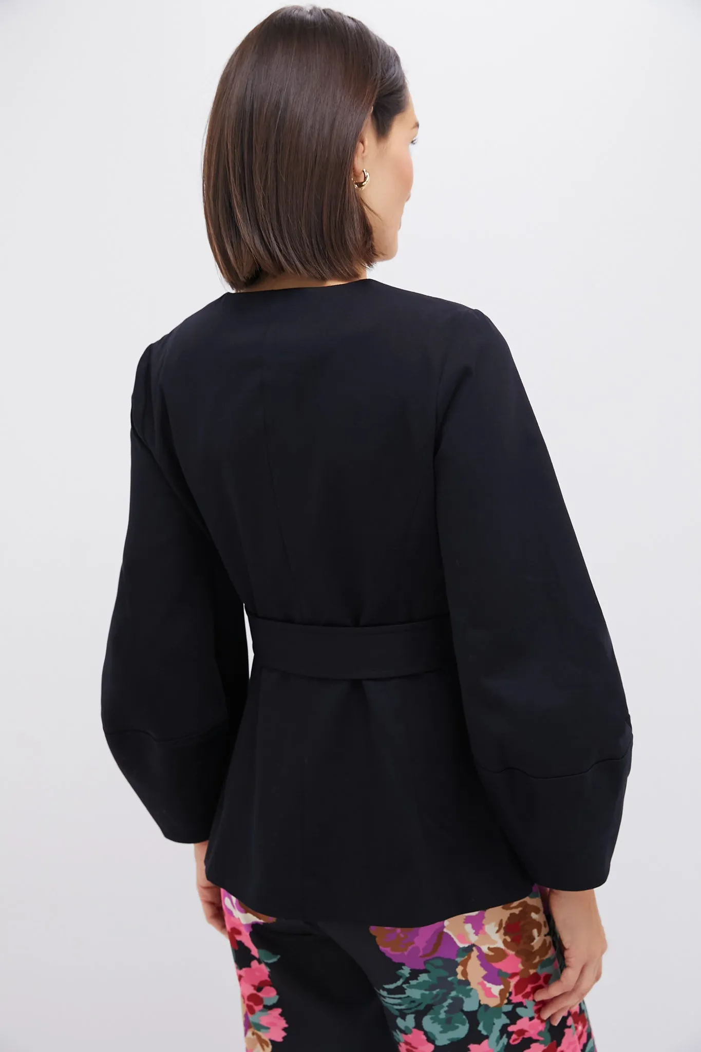 Black Long Sleeve Structured Rhoda Tunic Top sold by Tuckernuck product image thumbnail 4