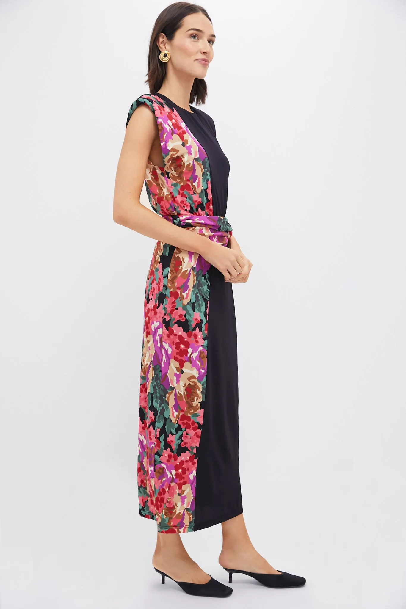 Climbing Roses Stretch Jersey Cleo Dress sold by Tuckernuck product image thumbnail 3