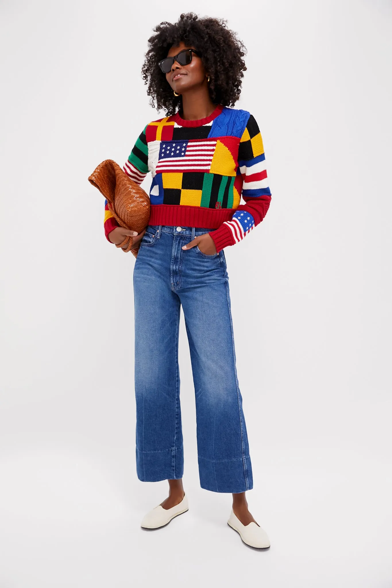 Red Multi American Flag Long Sleeve Pullover sold by Tuckernuck product image thumbnail 2