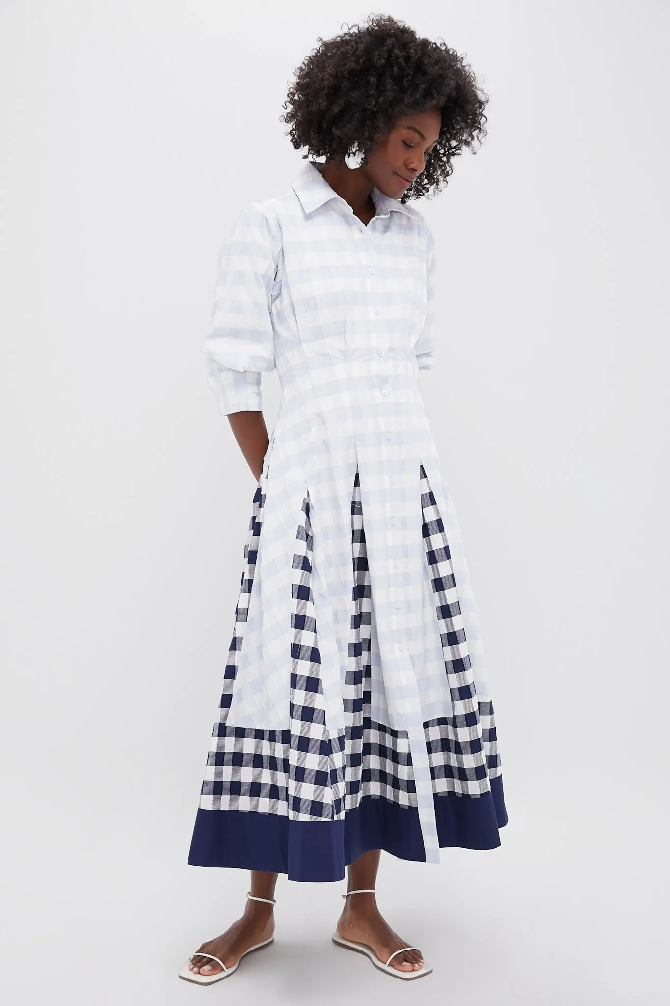 Periwinkle Sky Jazz Pintuck Midi Dress sold by Tuckernuck product image thumbnail 2