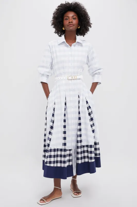 Periwinkle Sky Jazz Pintuck Midi Dress sold by Tuckernuck